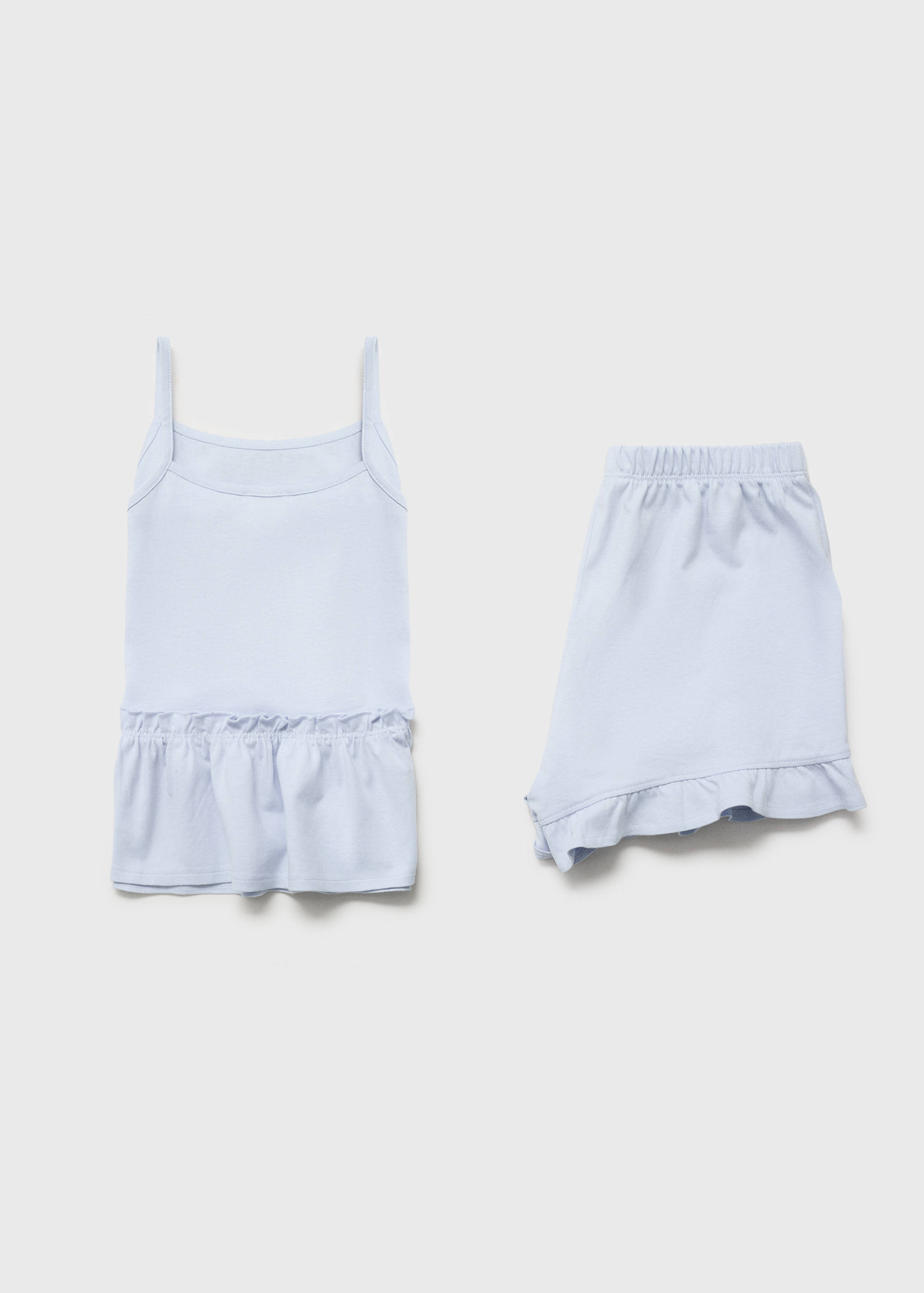 Pajama shorts with ruffles - Details of the article 8