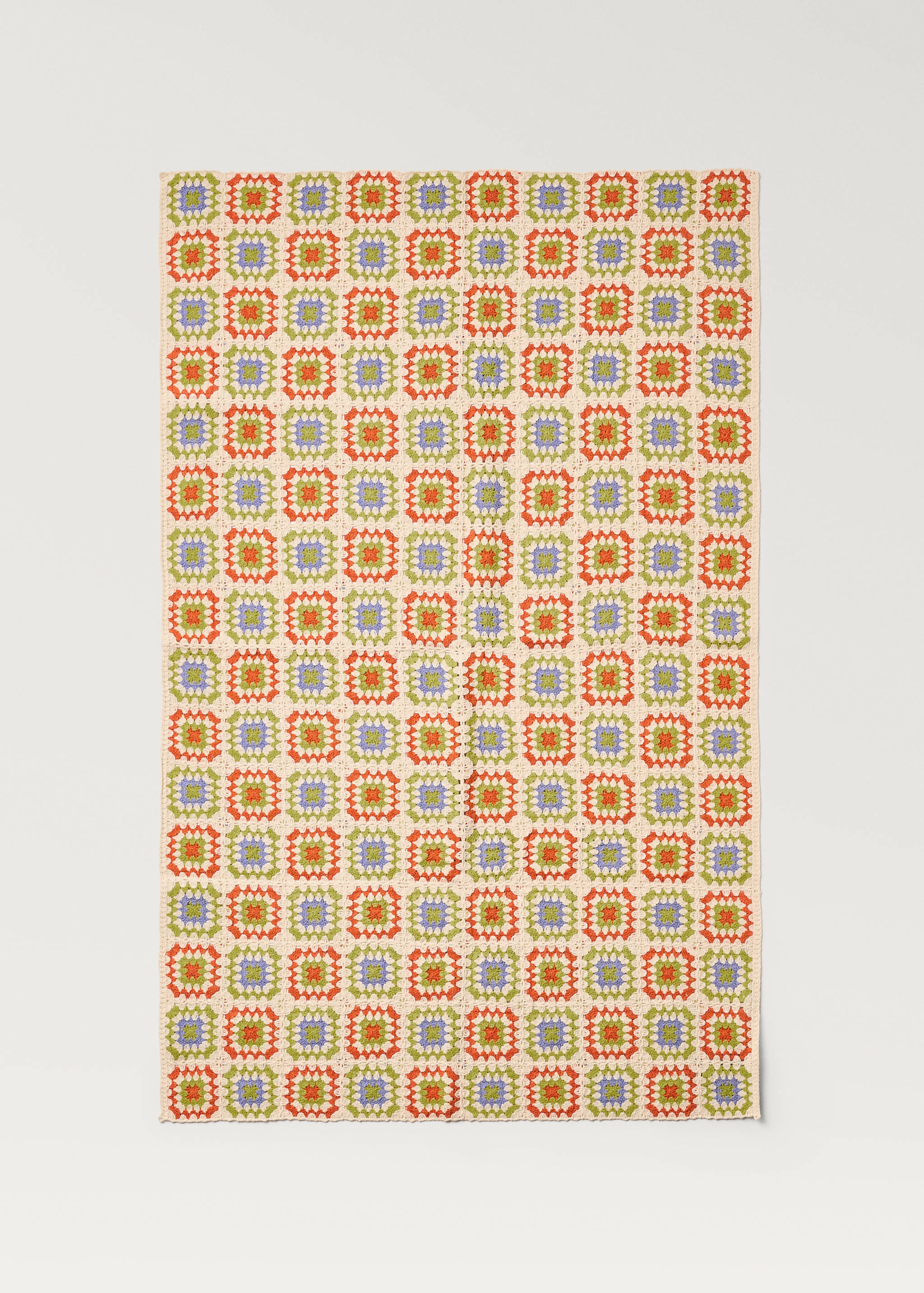 Mehrfarbige Babydecke in Häkel-Optik - Detail des Artikels 3