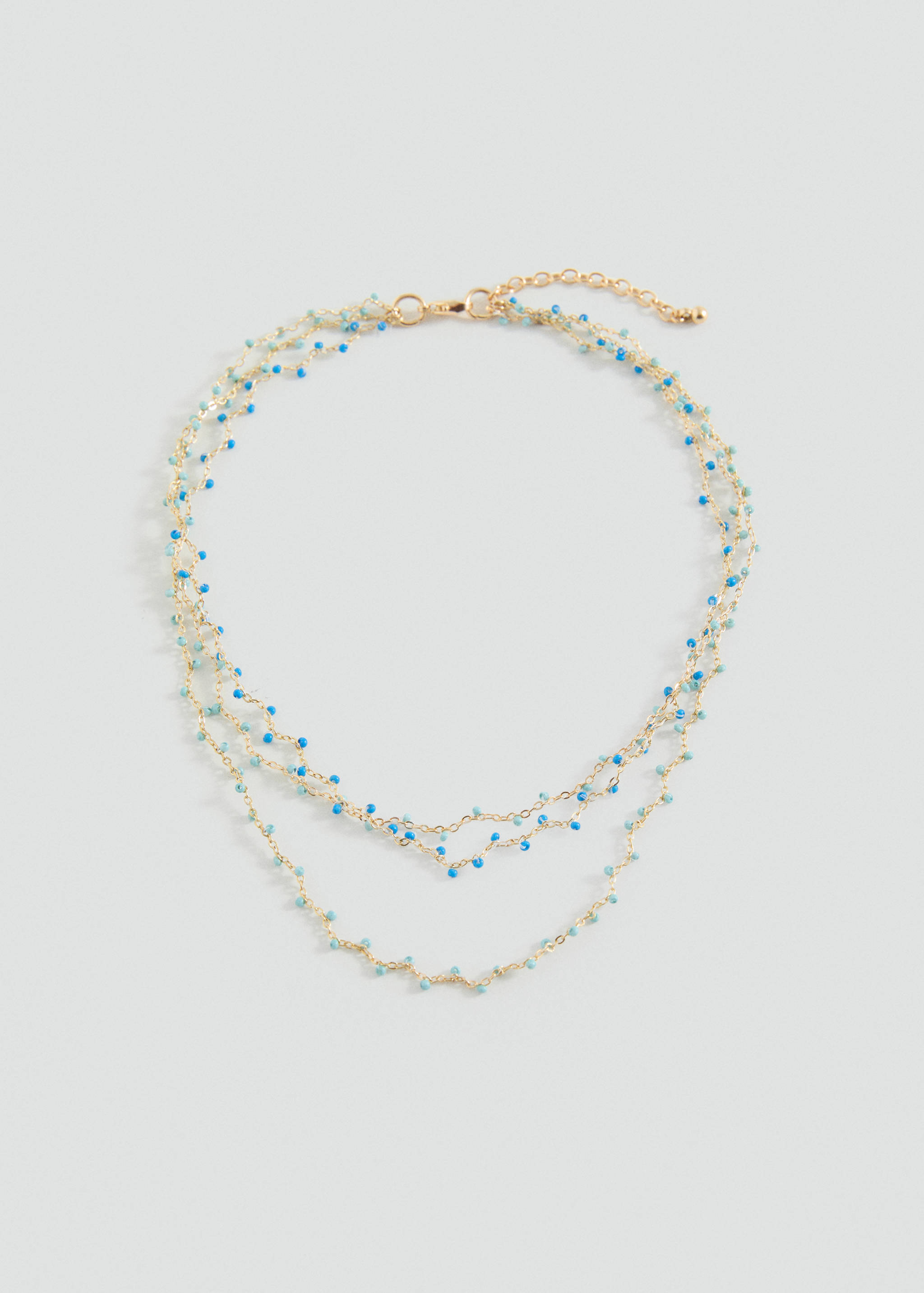 Dreireihige Kette mit Anhängern - Artikel ohne Model