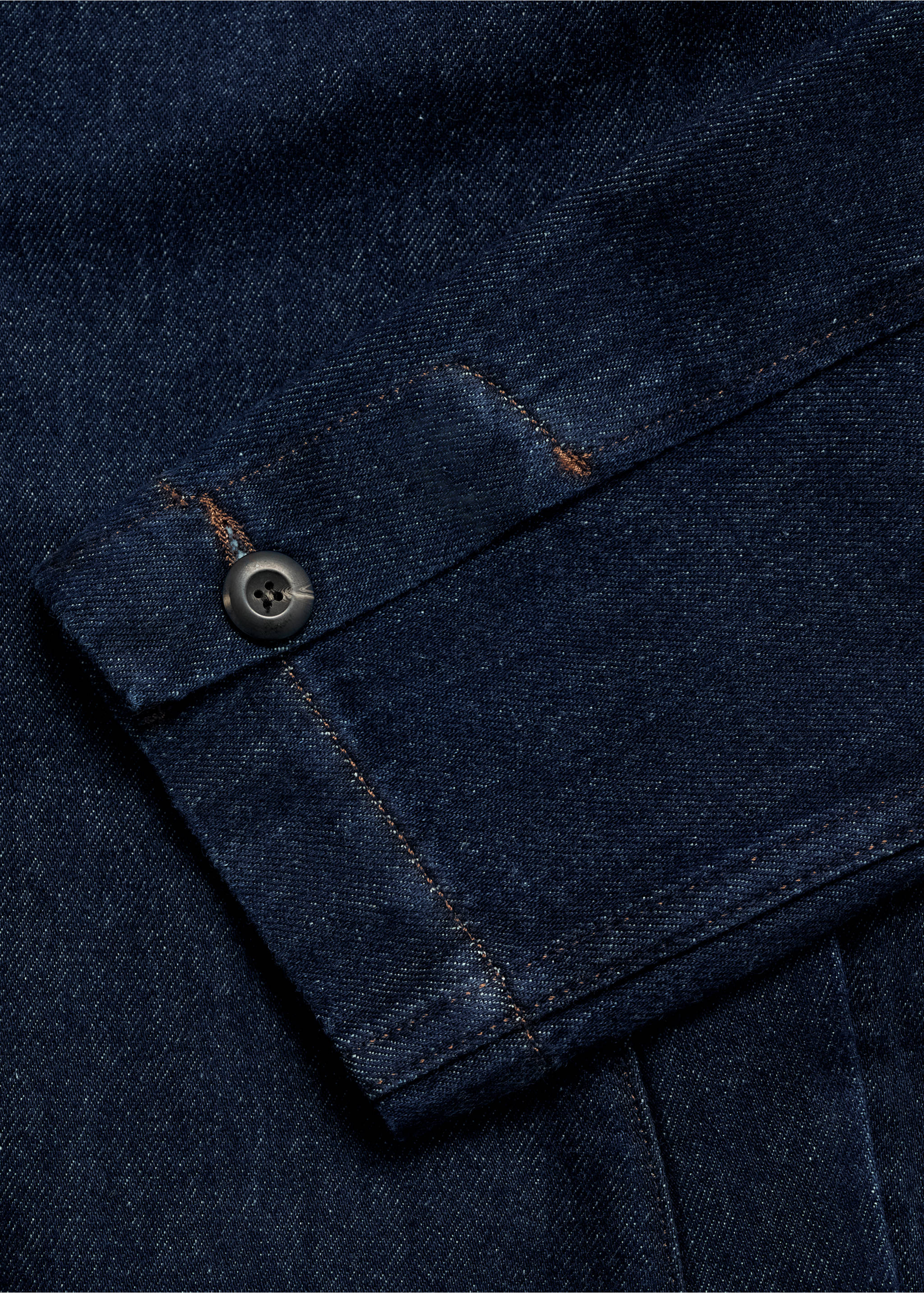 Regular-Fit-Overshirt aus Jeans - Detail des Artikels 0, Blau. Ref: 87055984-00.