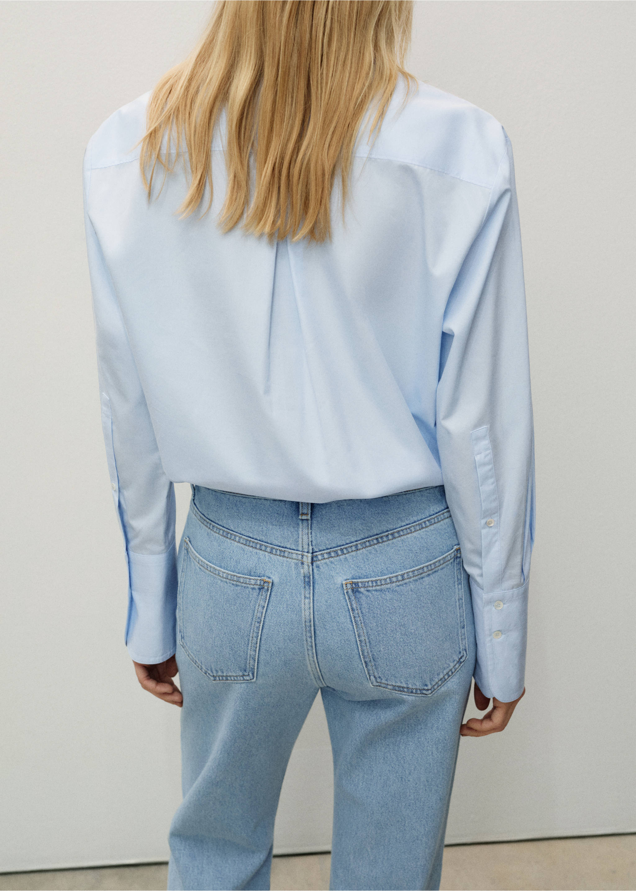 Matilda medium-rise straight-fit jeans - Details of the article 3, Light Blue. Ref: 87055991-00.