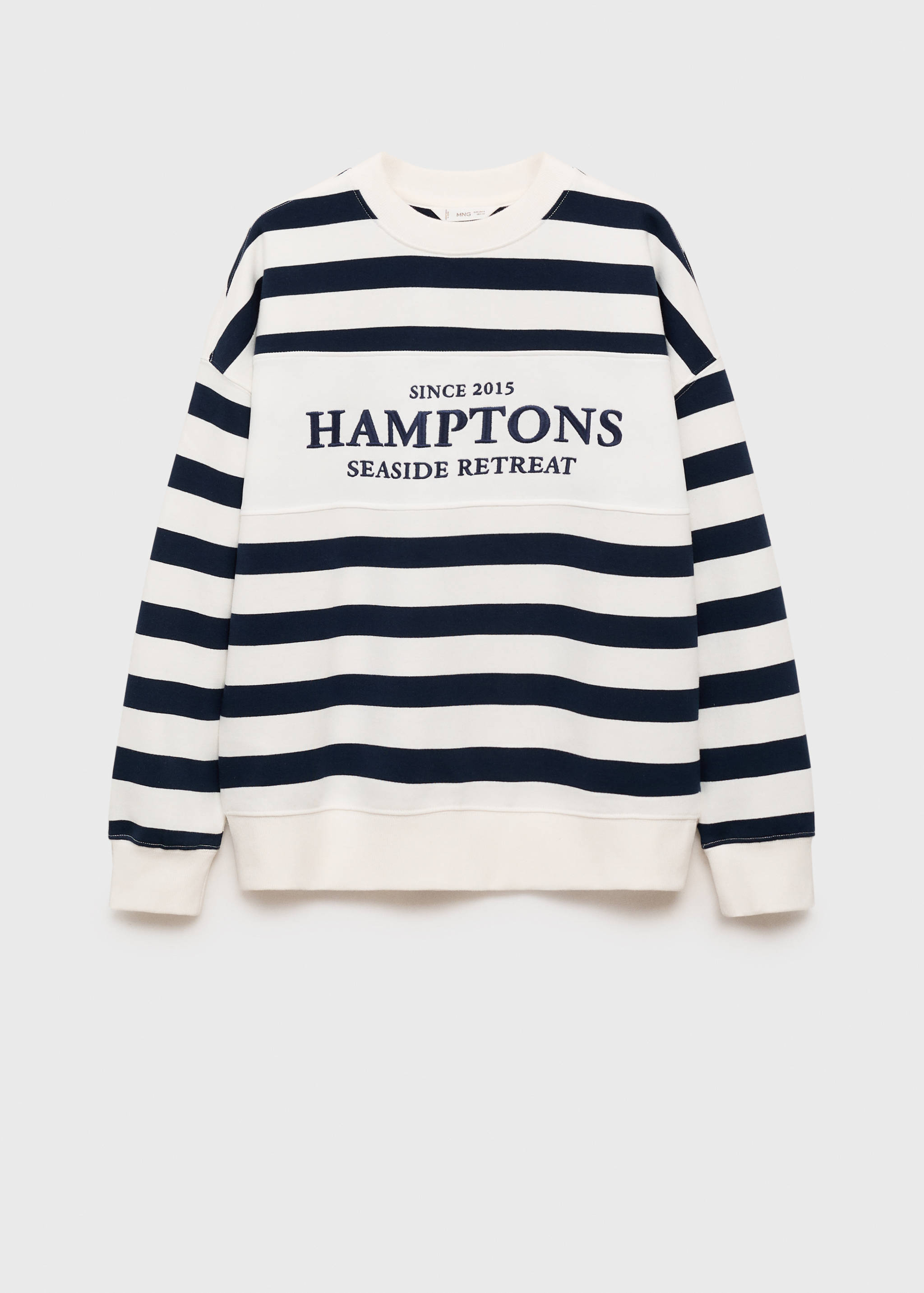 Message striped sweatshirt - Article without model