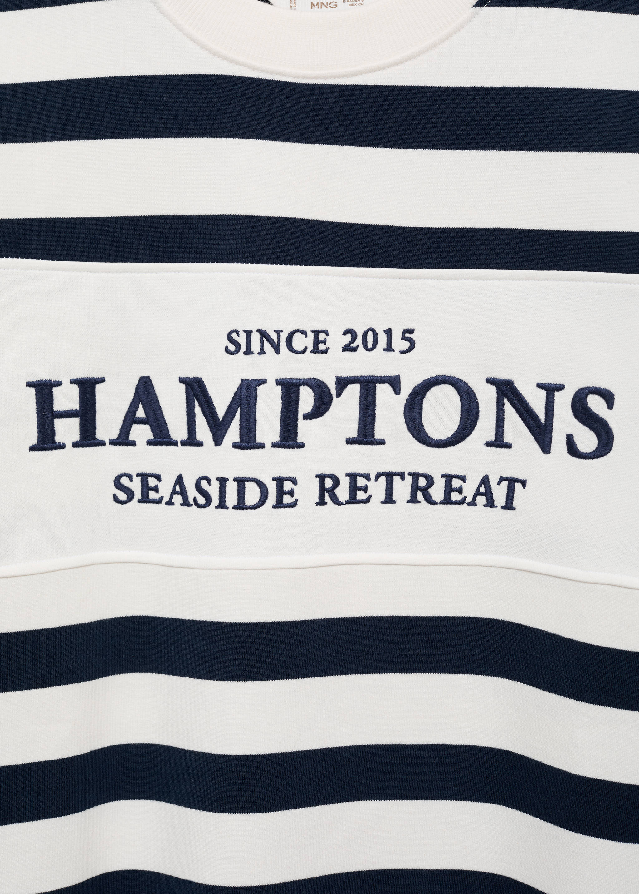 Message striped sweatshirt - Details of the article 0