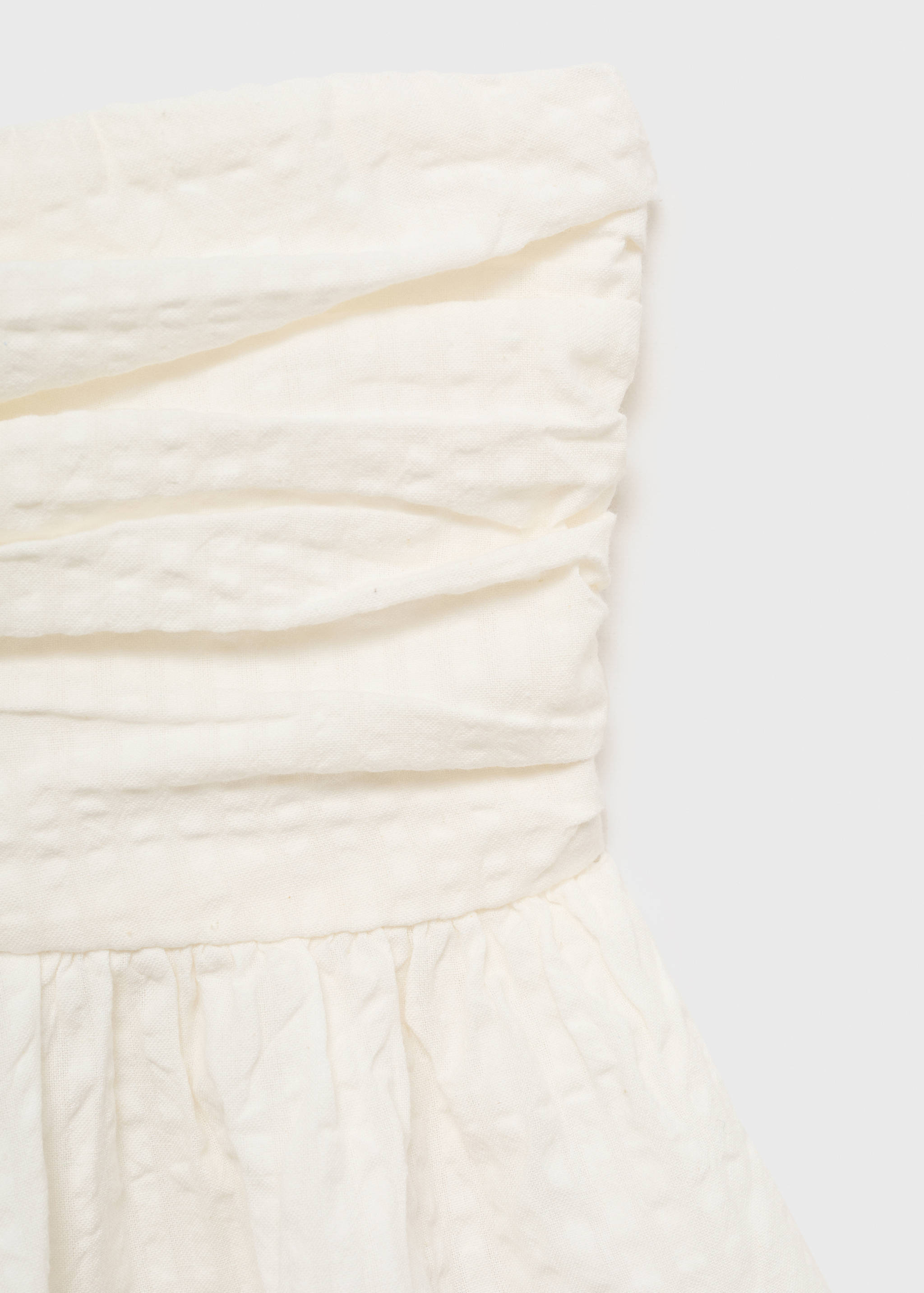 Schulterfreies Top mit Raffdetails - Detail des Artikels 0