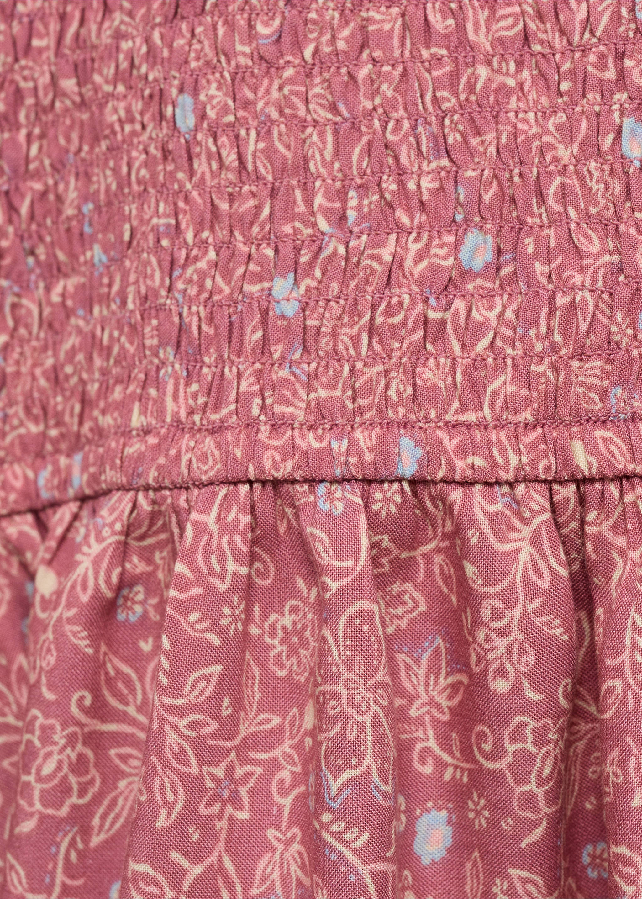 Robe froncée imprimée - Détail de l'article 0, Rose. Ref: 87056339-00.