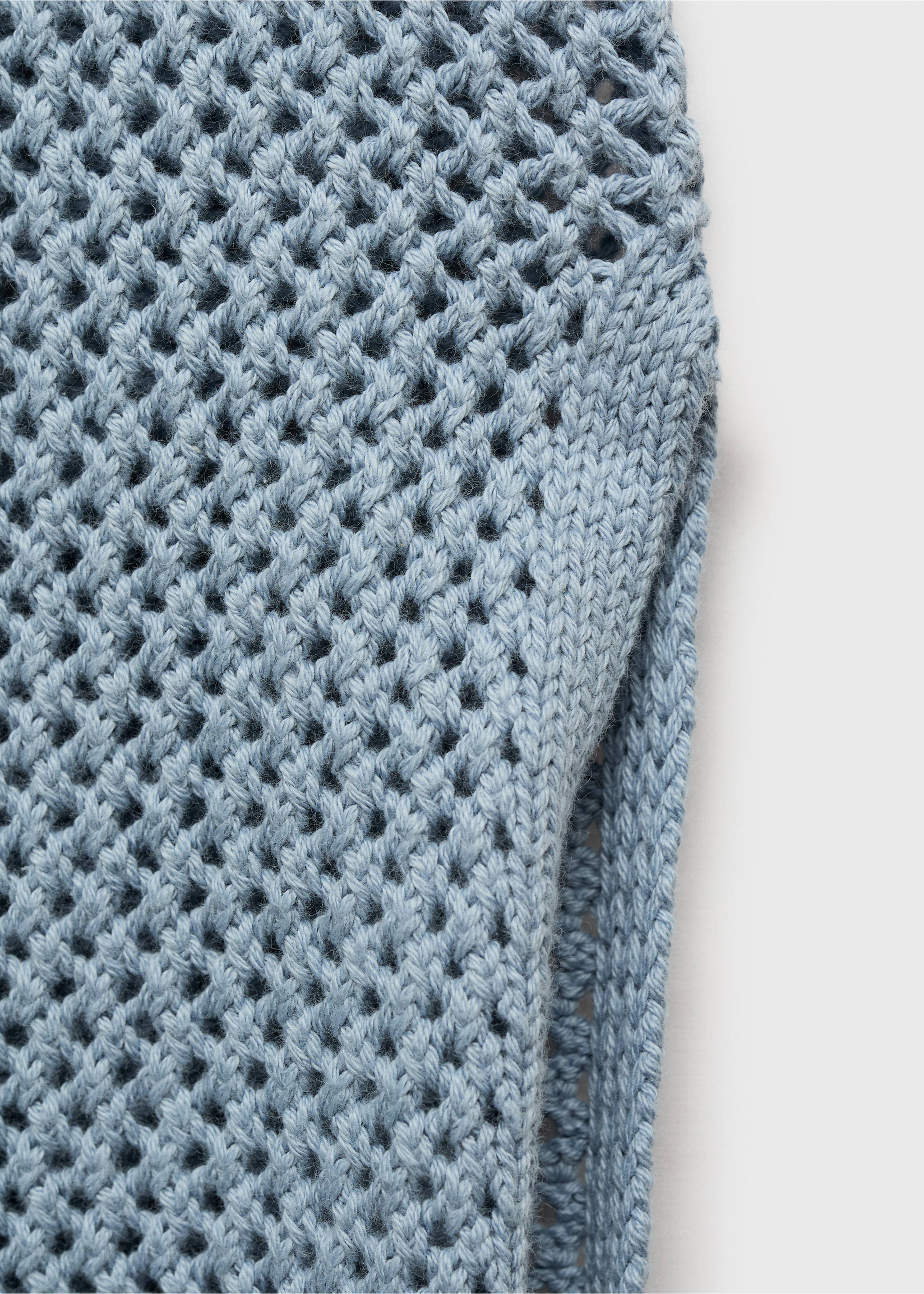 Langes Häkelkleid - Detail des Artikels 0, Himmelblau. Ref: 87056340-00.