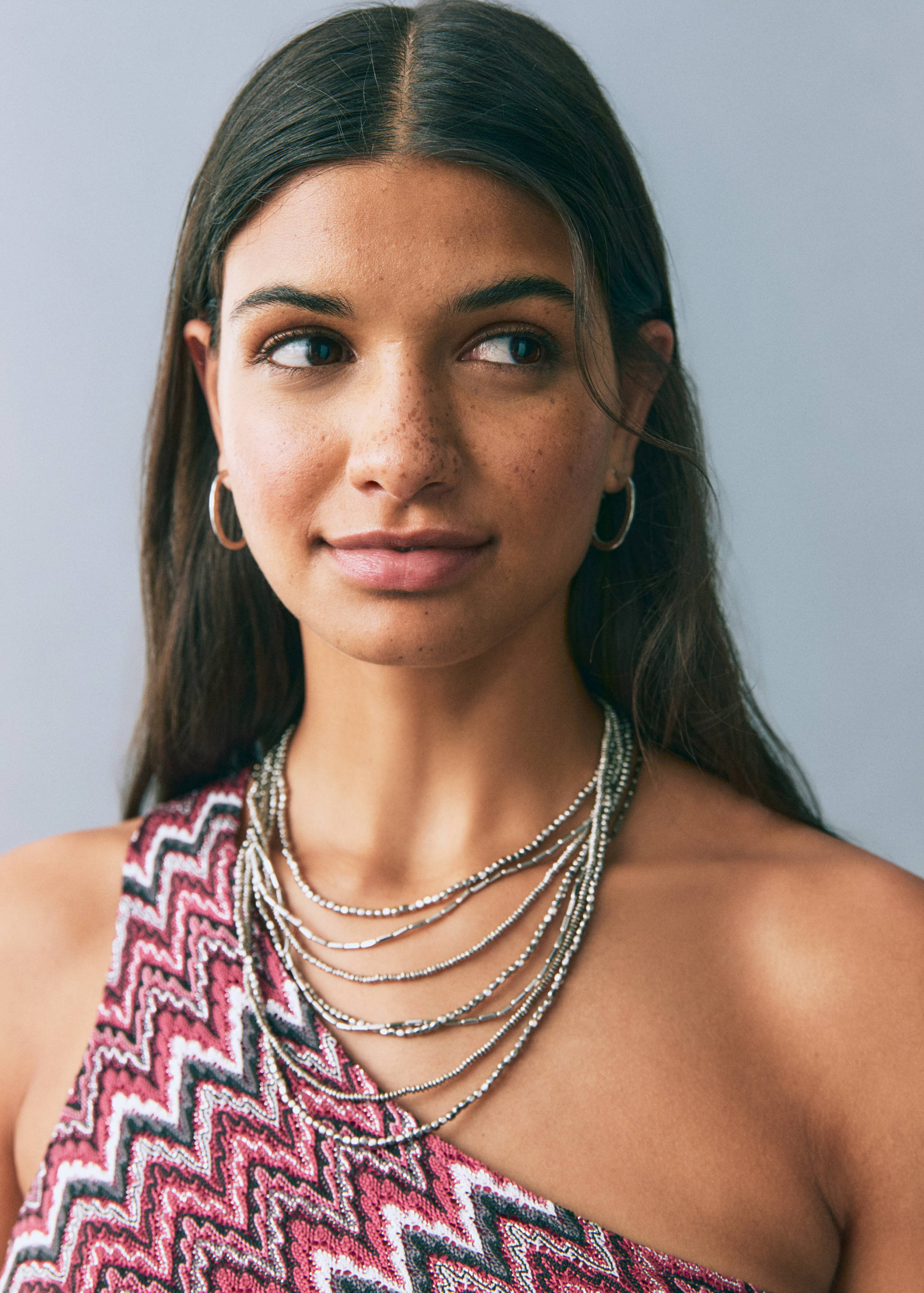 Lurex zigzag dress - Details of the article 1