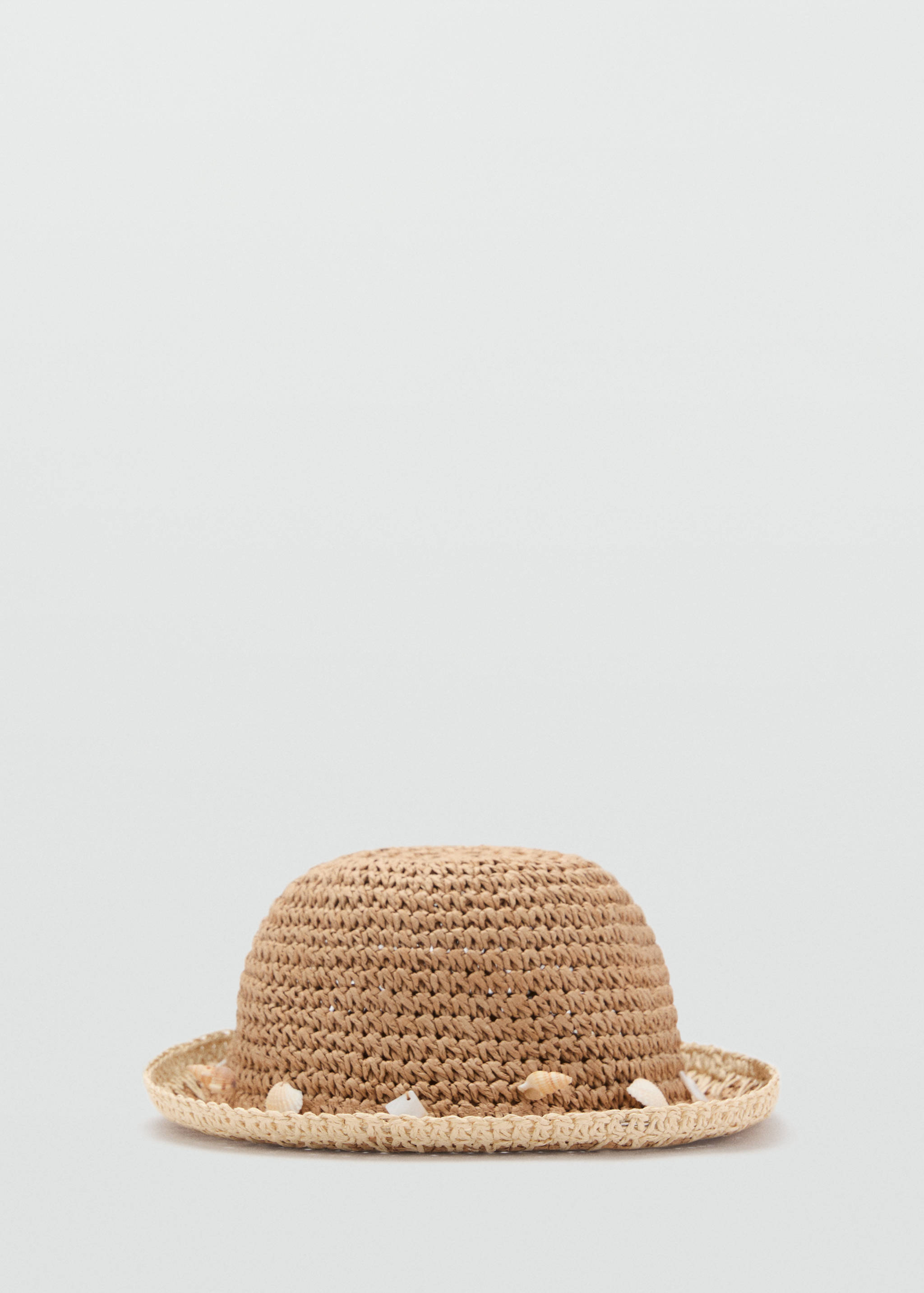 Muschelverzierter Strohhut - Artikel ohne Model