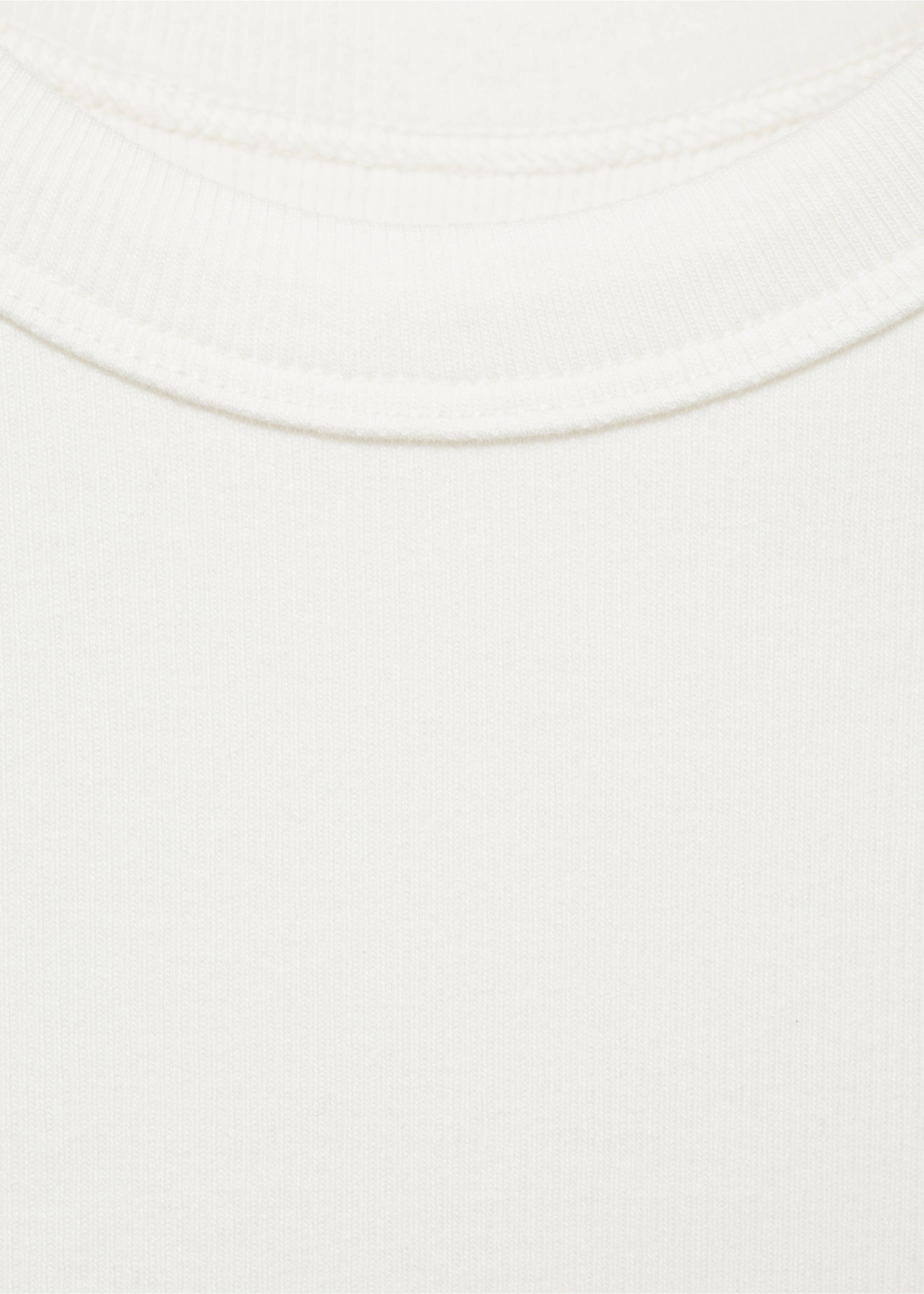Top crop punto - Detalle del artículo 8, Blanco roto. Ref: 87056344-00.