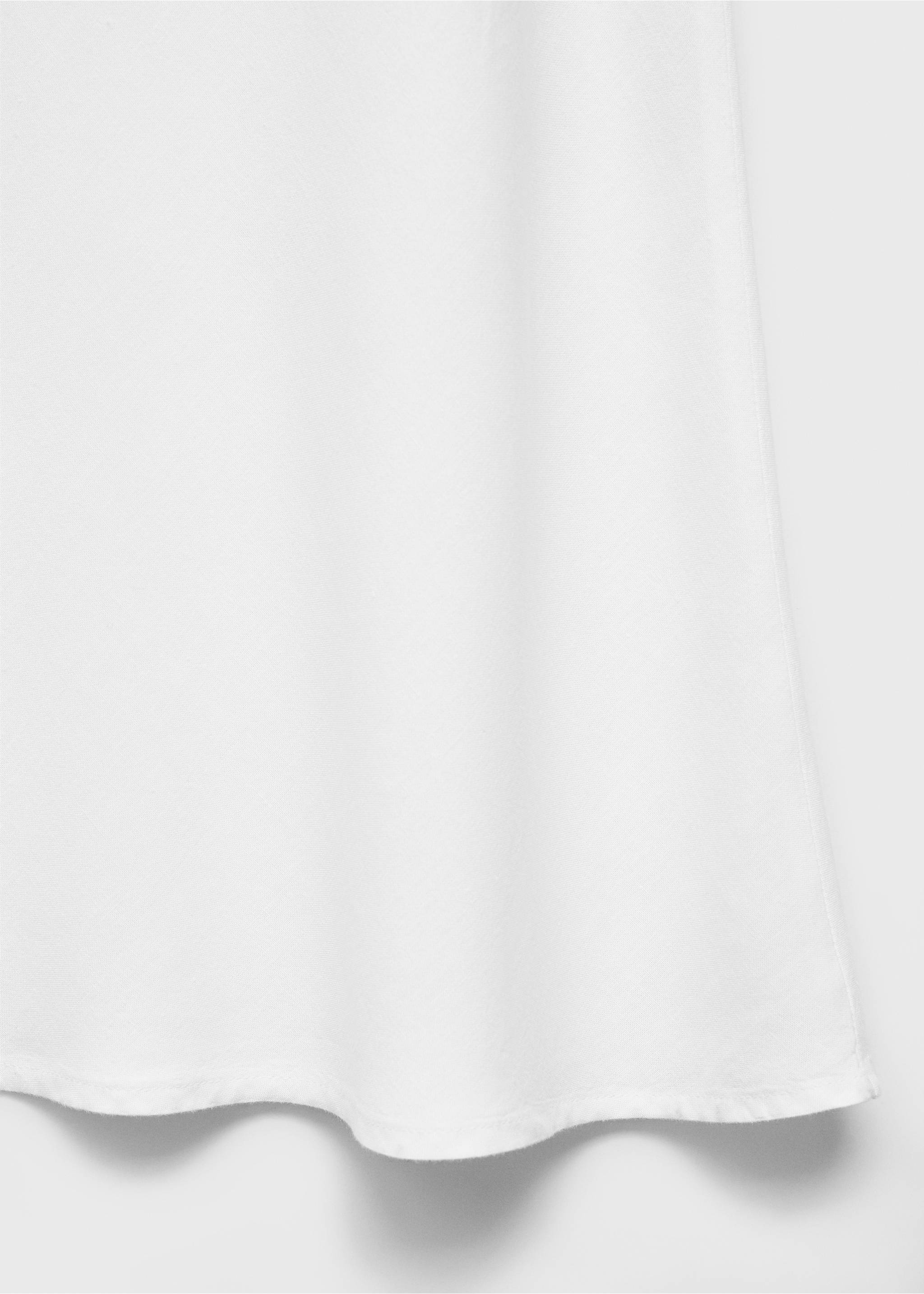 Bow linen skirt - Details of the article 0, Off White. Ref: 87056348-00.