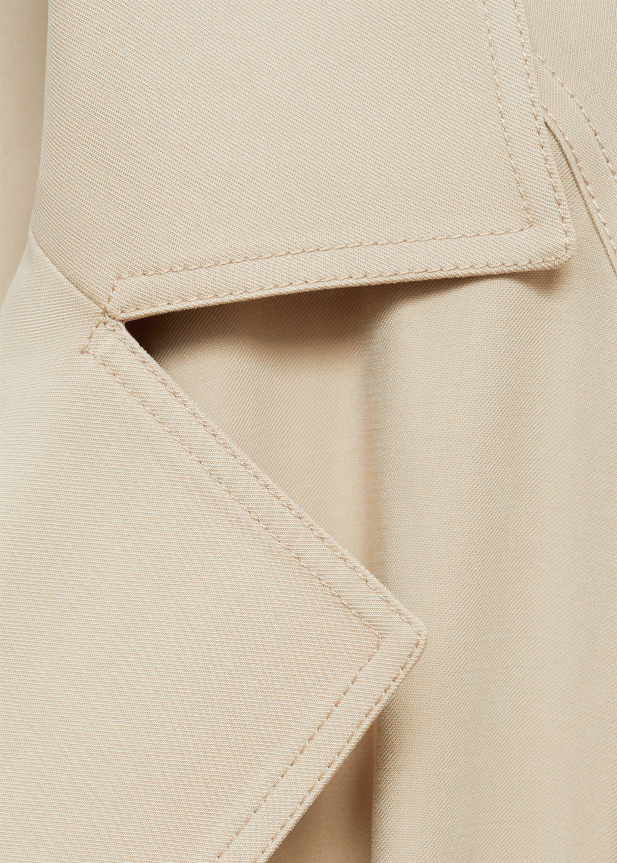 Soft trench coat with belt - Details of the article 8