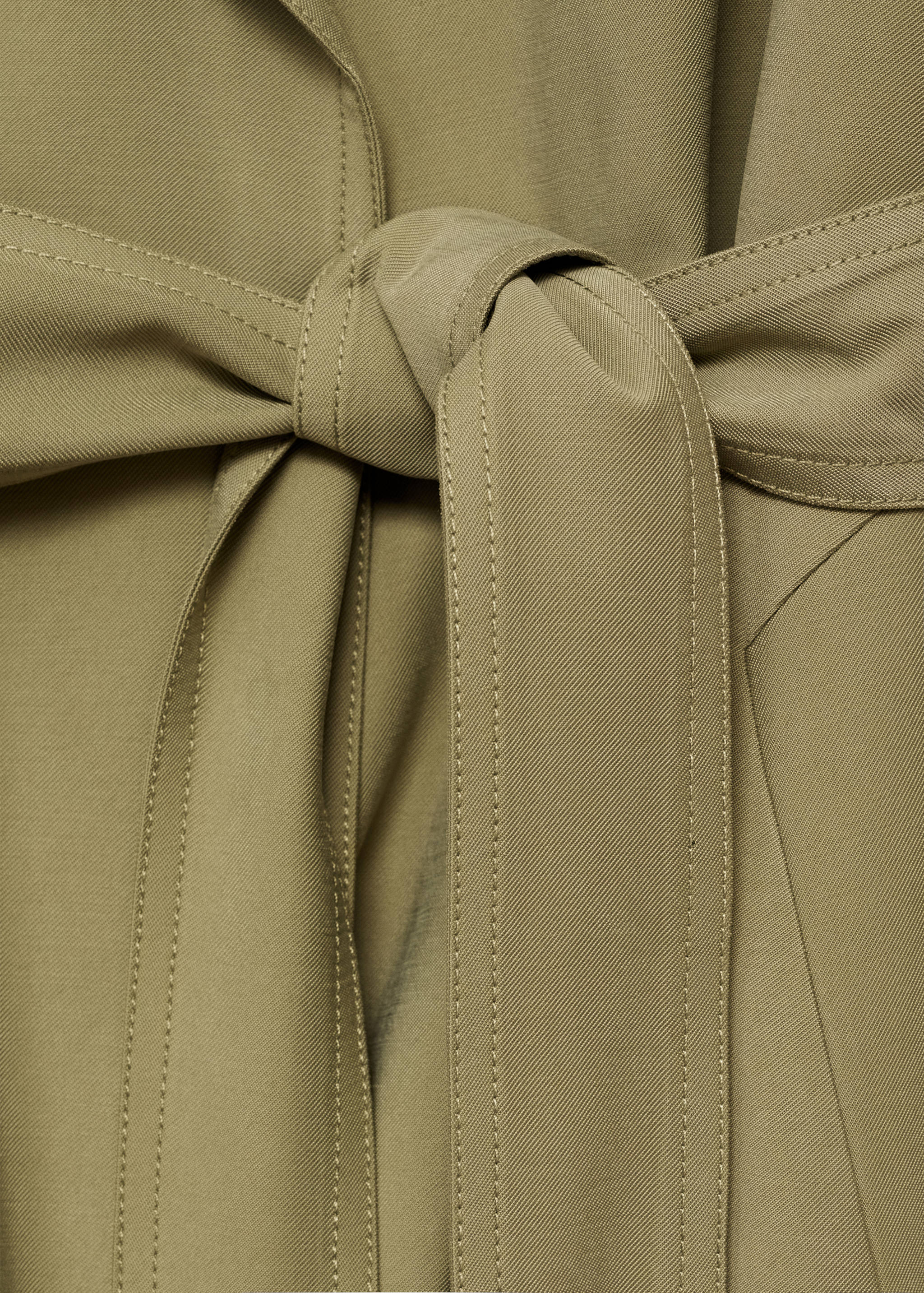Soft trench coat with belt - Details of the article 8