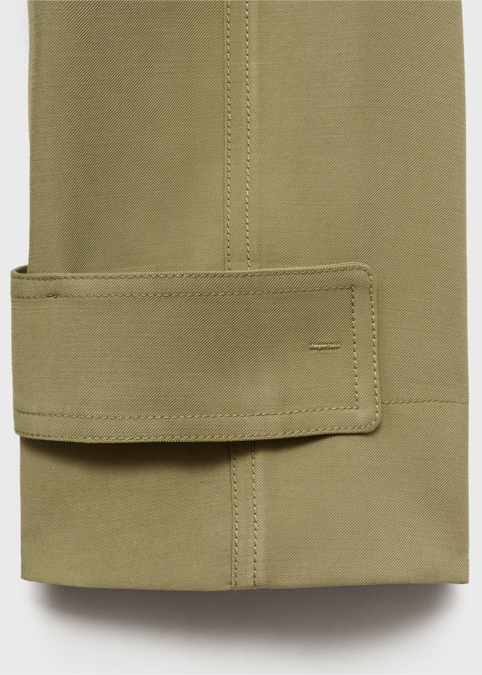 Soft Trenchcoat mit Gürtel - Detail des Artikels 0, Khaki. Ref: 87056354-00.