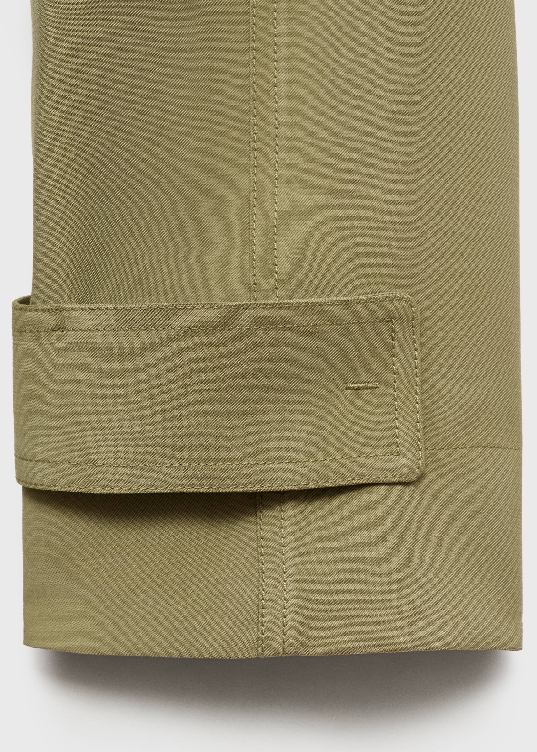 Soft trench coat with belt - Details of the article 0