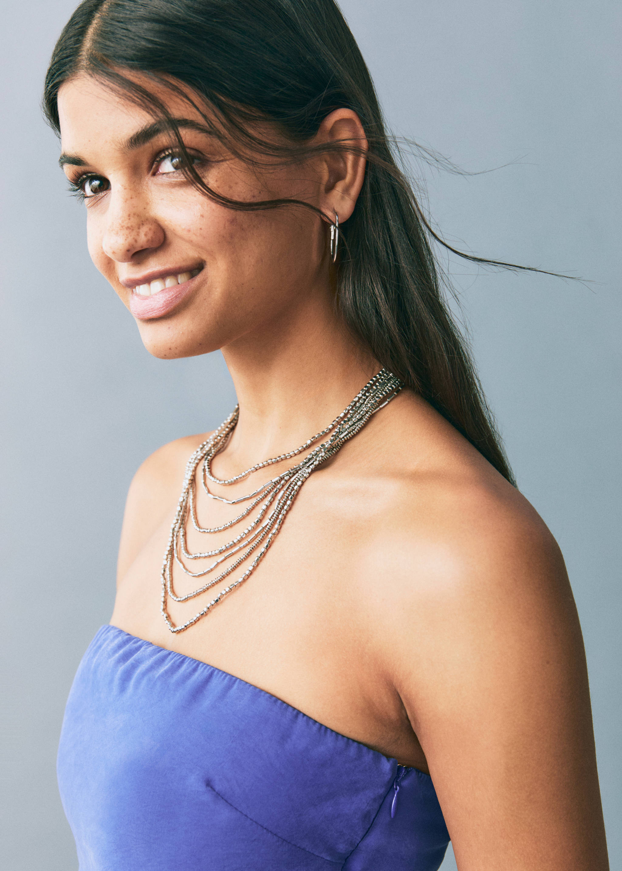 Long strapless jumpsuit - Details of the article 1