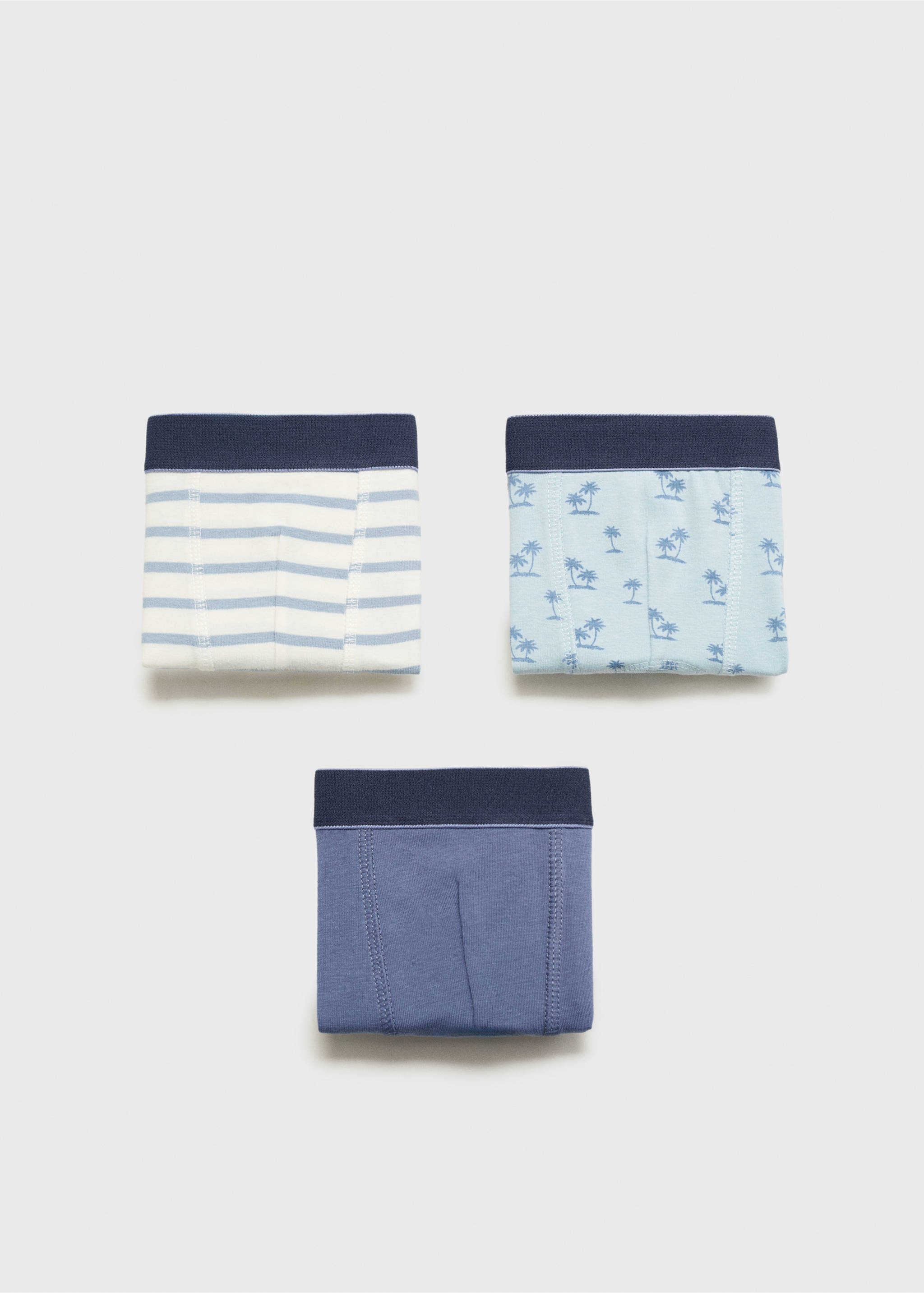 3er-Pack kombinierte Boxershorts - Artikel ohne Model, Blau. Ref: 87056360-00.