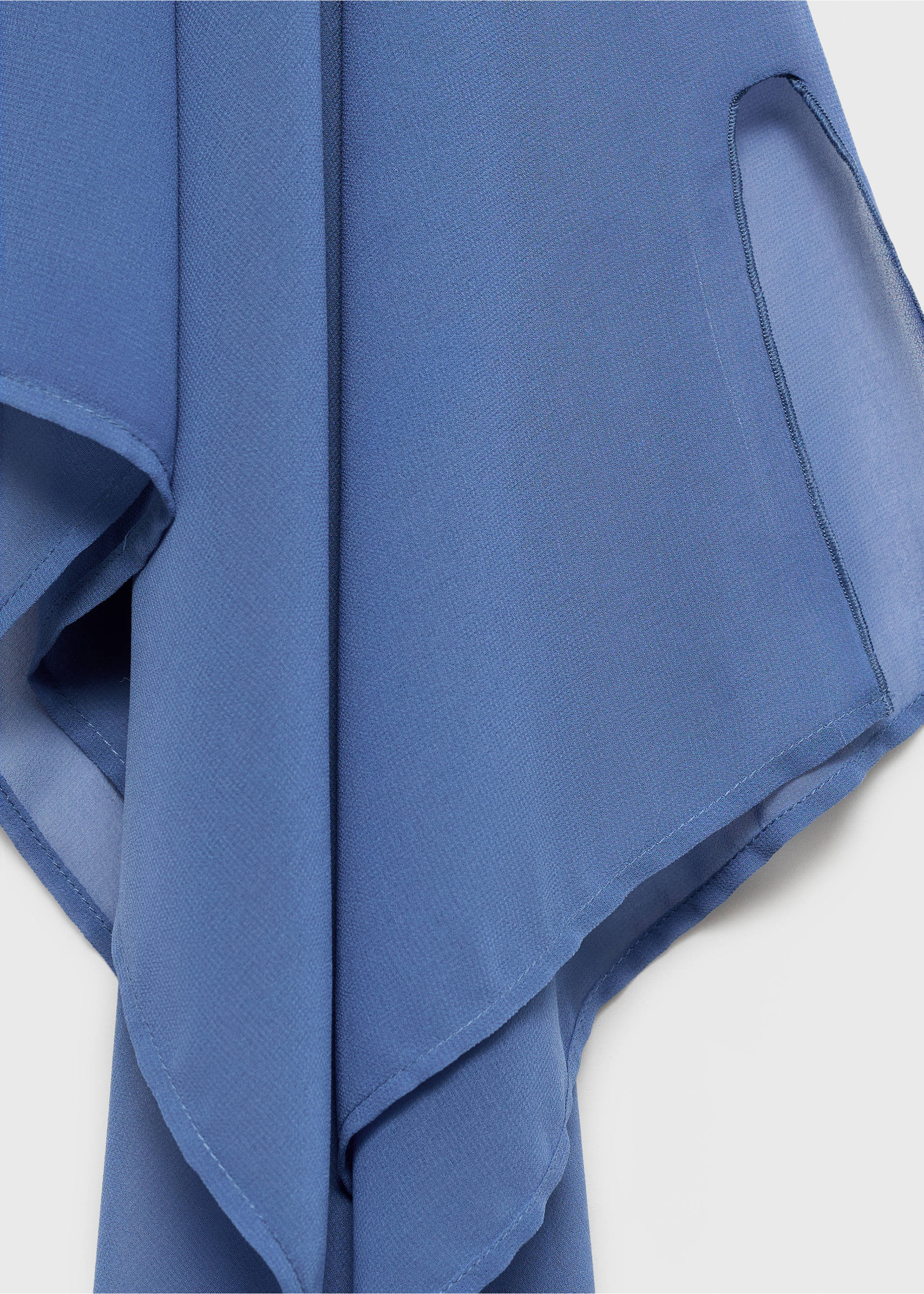 Chiffon layer top - Details of the article 0, Sky Blue. Ref: 87056366-00.
