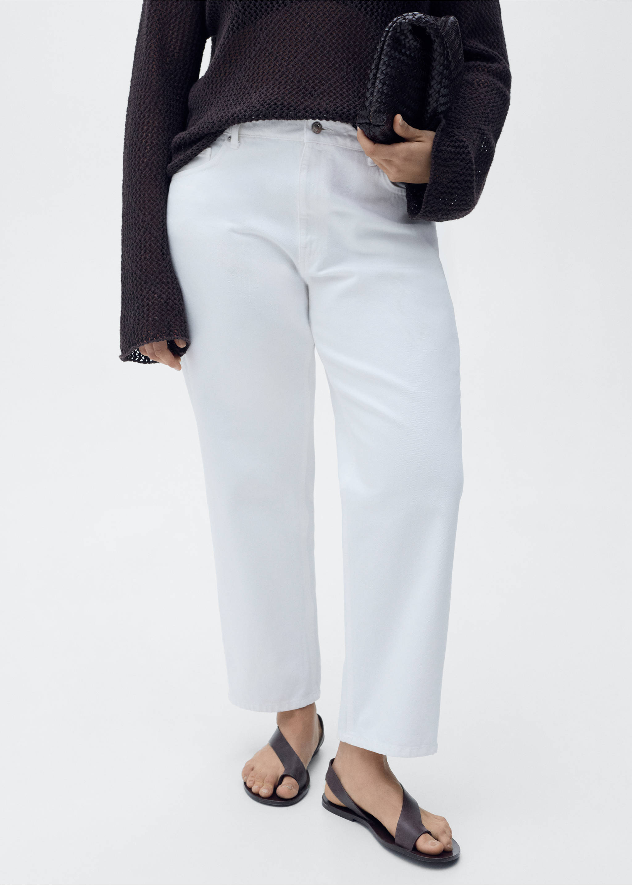 Texans rectes tir mitjà - Detall de l'article 5, Blanc. Ref: 87056368-00.