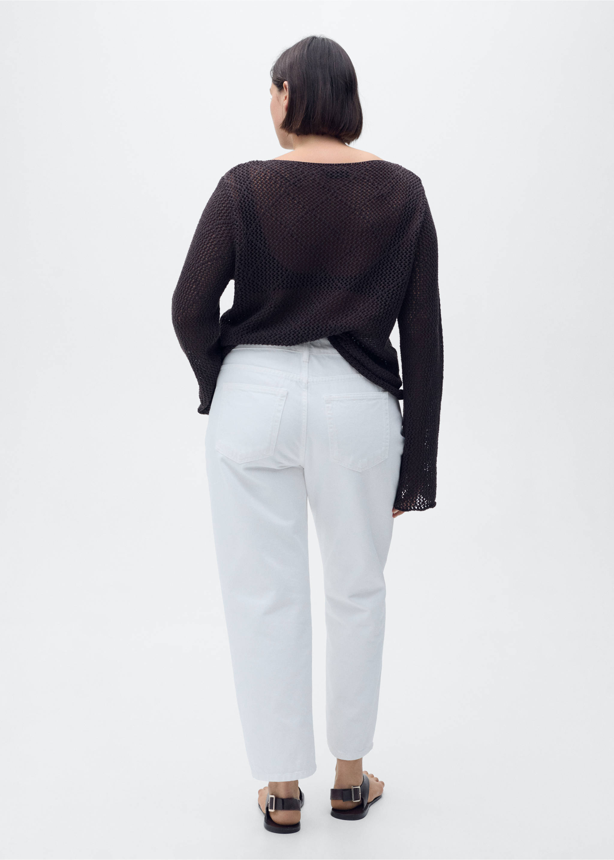 Texans rectes tir mitjà - Detall de l'article 4, Blanc. Ref: 87056368-00.