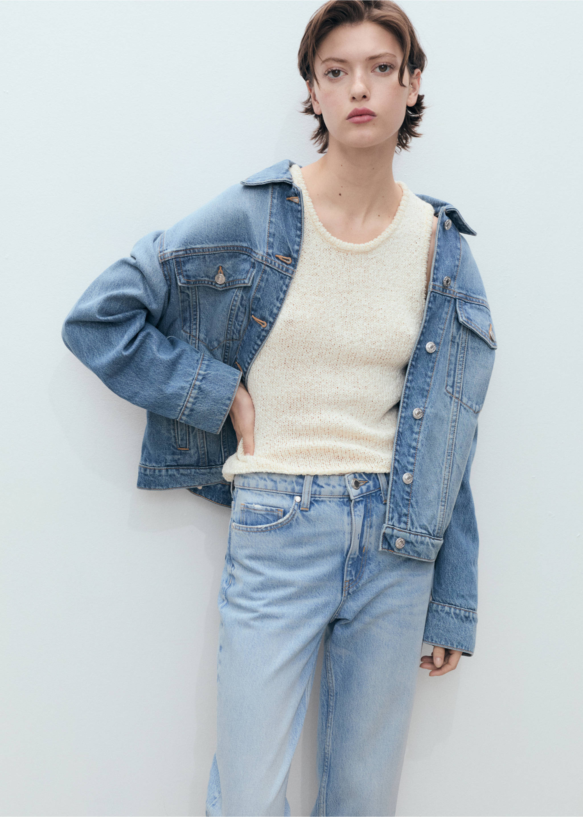 Texans rectes tir mitjà - Detall de l'article 1, Blau mitjà. Ref: 87056369-00.