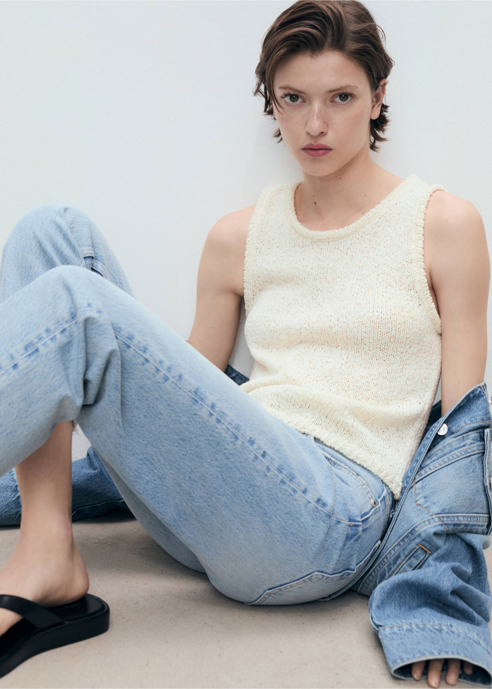 Texans rectes tir mitjà - Detall de l'article 2, Blau mitjà. Ref: 87056369-00.