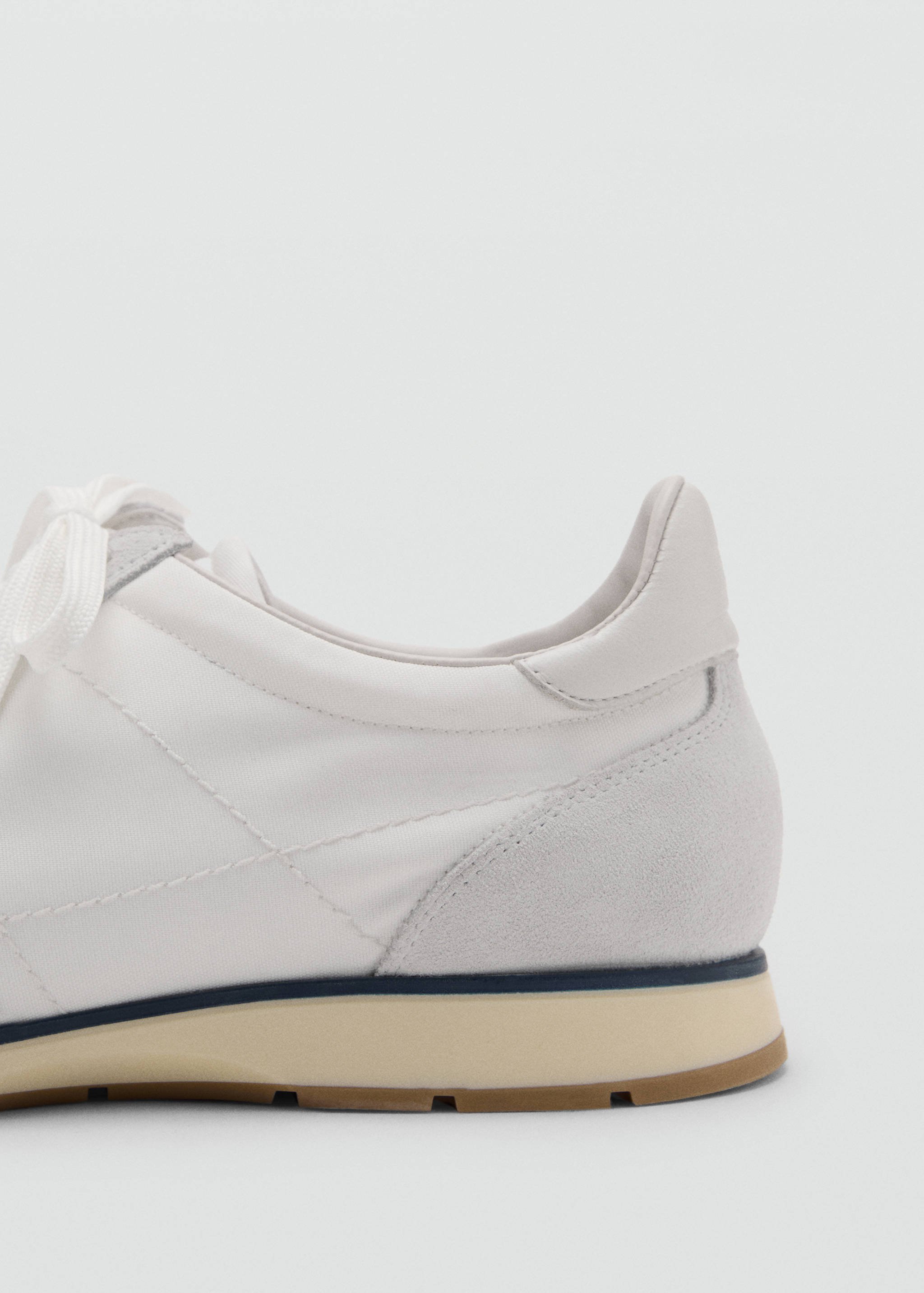 Leather mixed sneakers - Details of the article 1