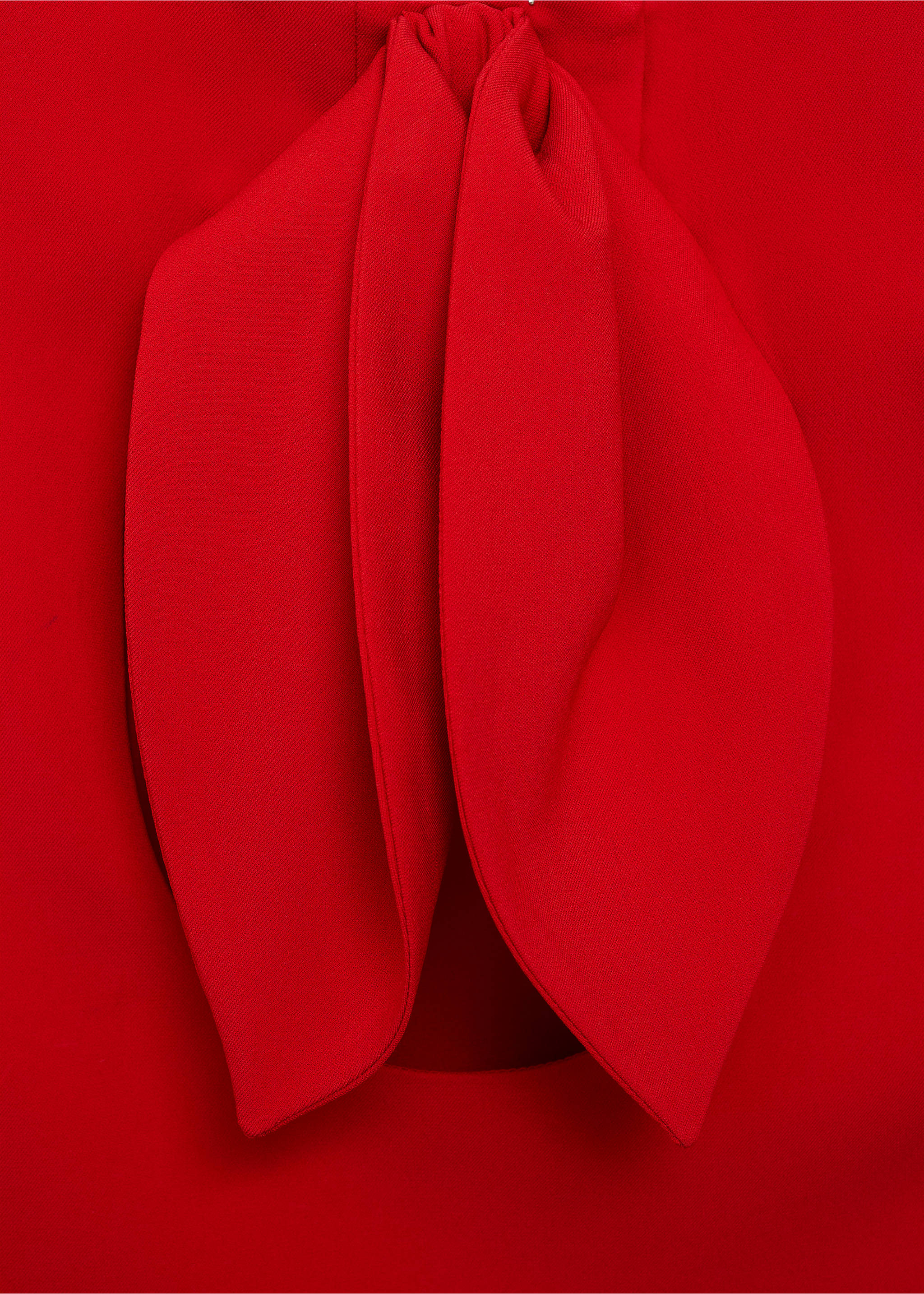 Crop top met strik op de rug - Detail van het artikel 8, Rood. Ref: 87056373-00.