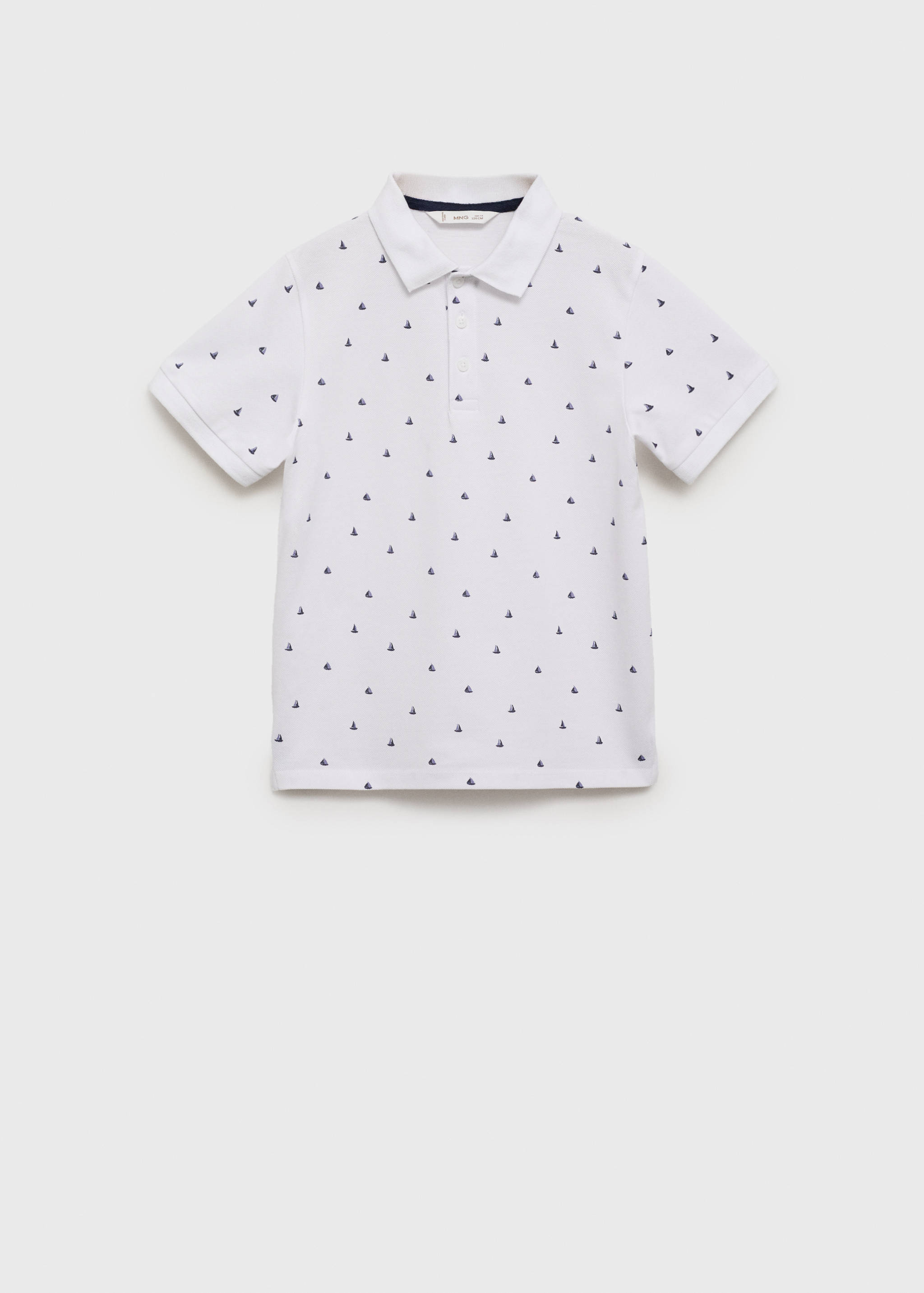 Printed cotton polo shirt - Article without model