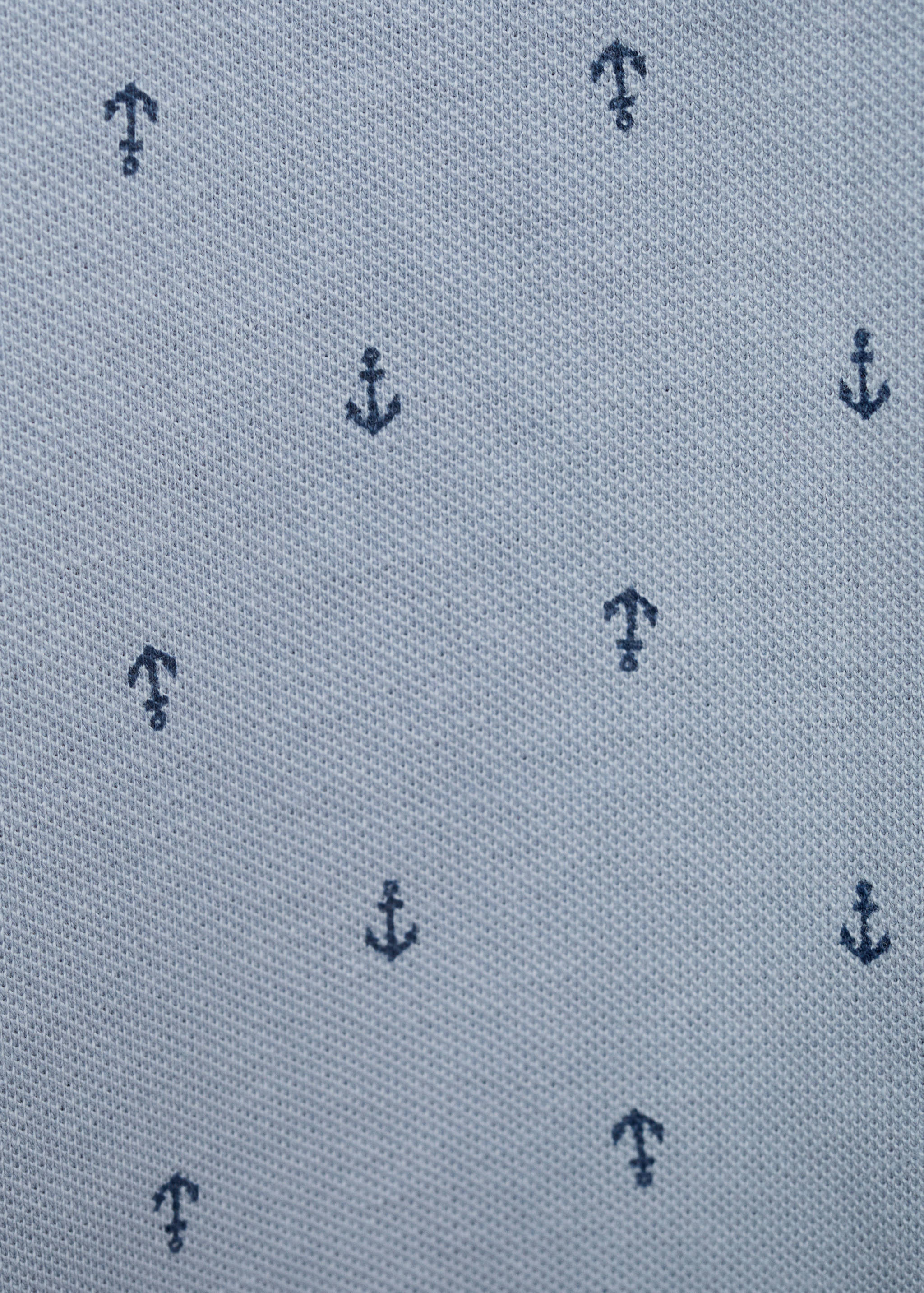Printed cotton polo shirt - Details of the article 0