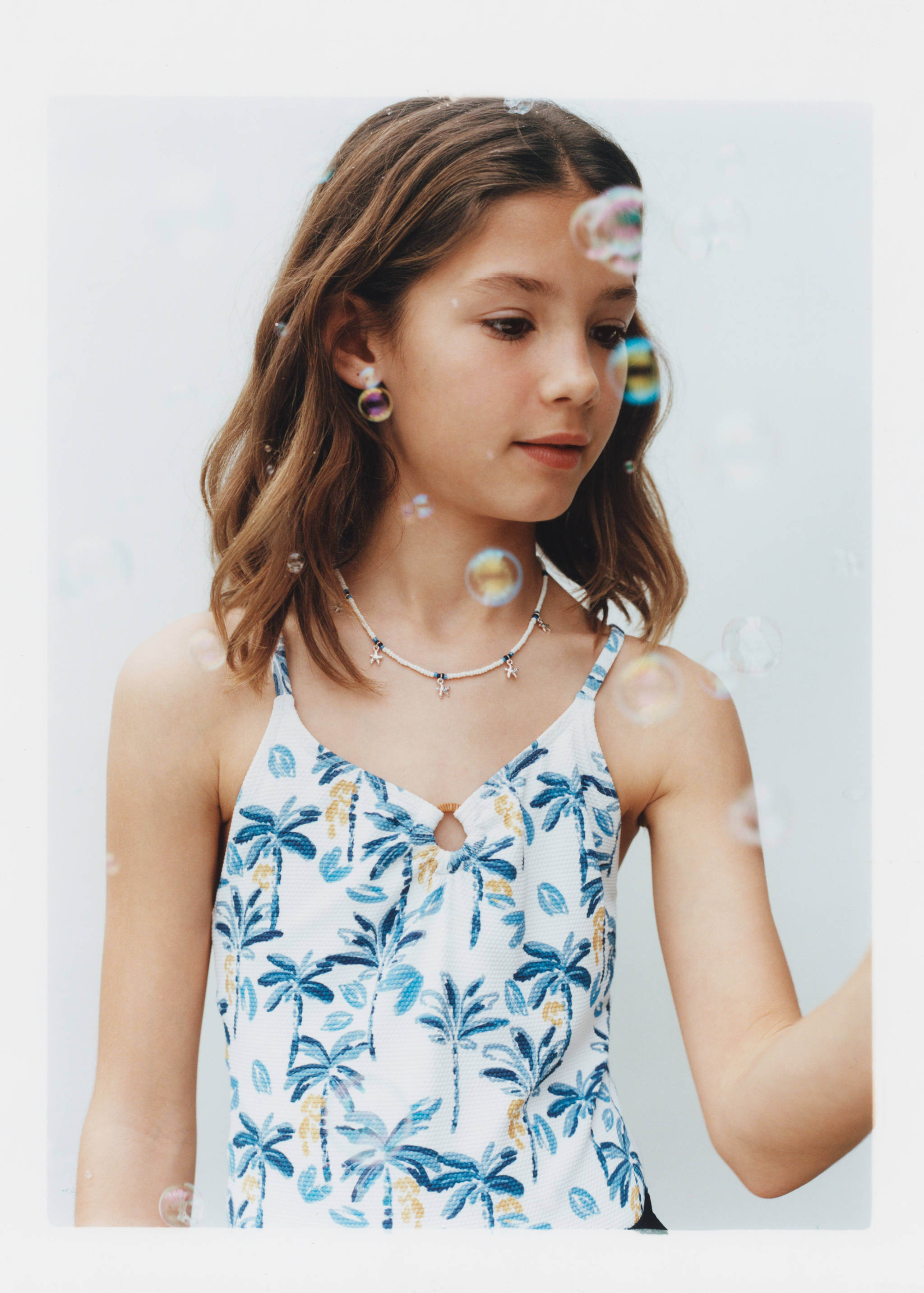 Tropical print swimsuit - Details of the article 5