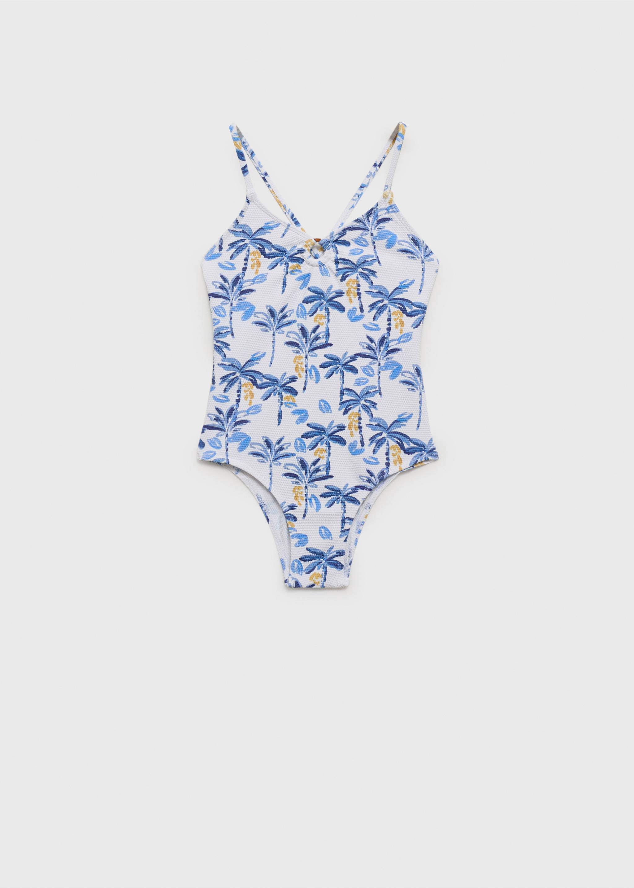 Tropical print swimsuit - Article without model, White. Ref: 87056720-00.
