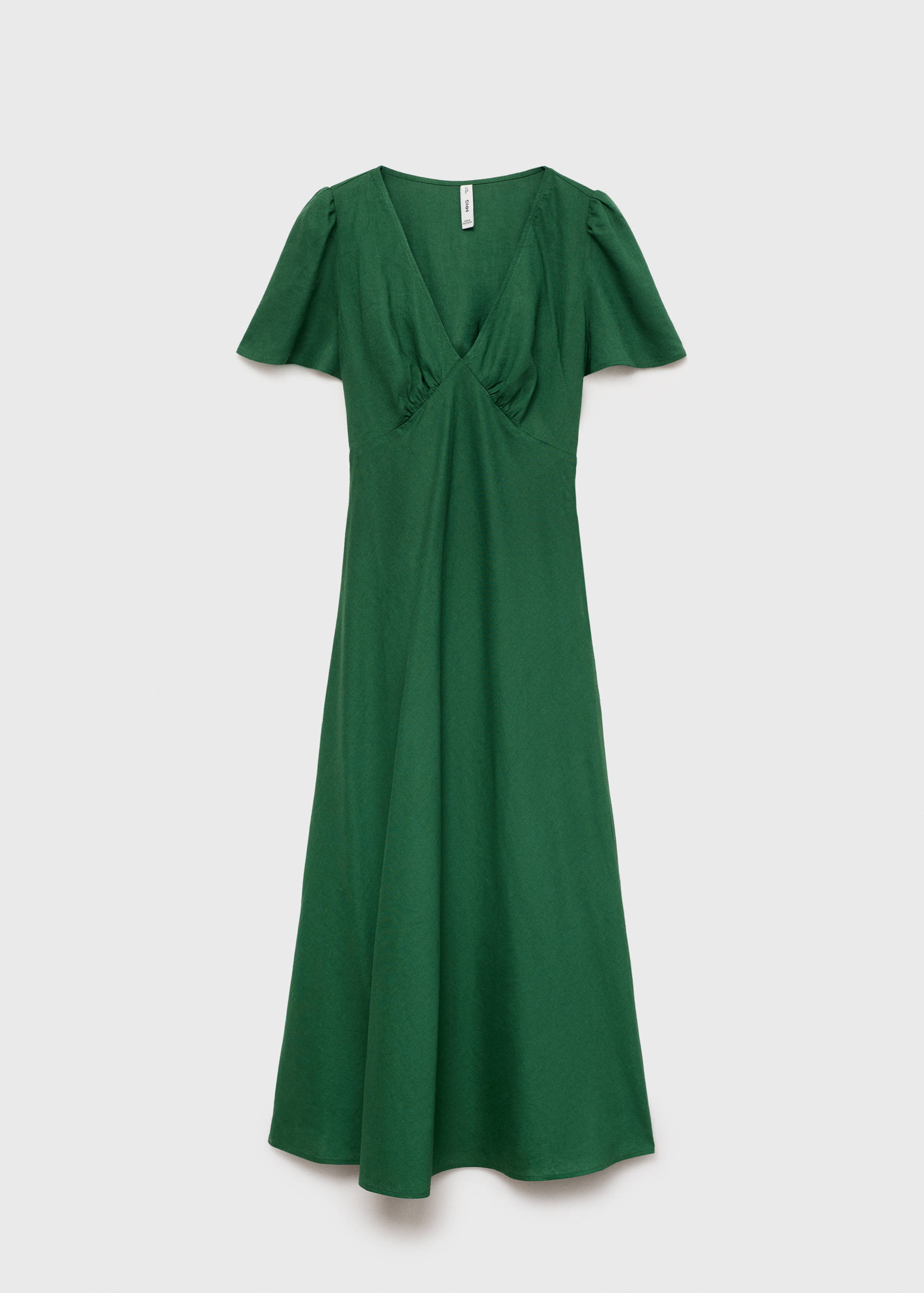 Floral linen-blend dress - Article without model