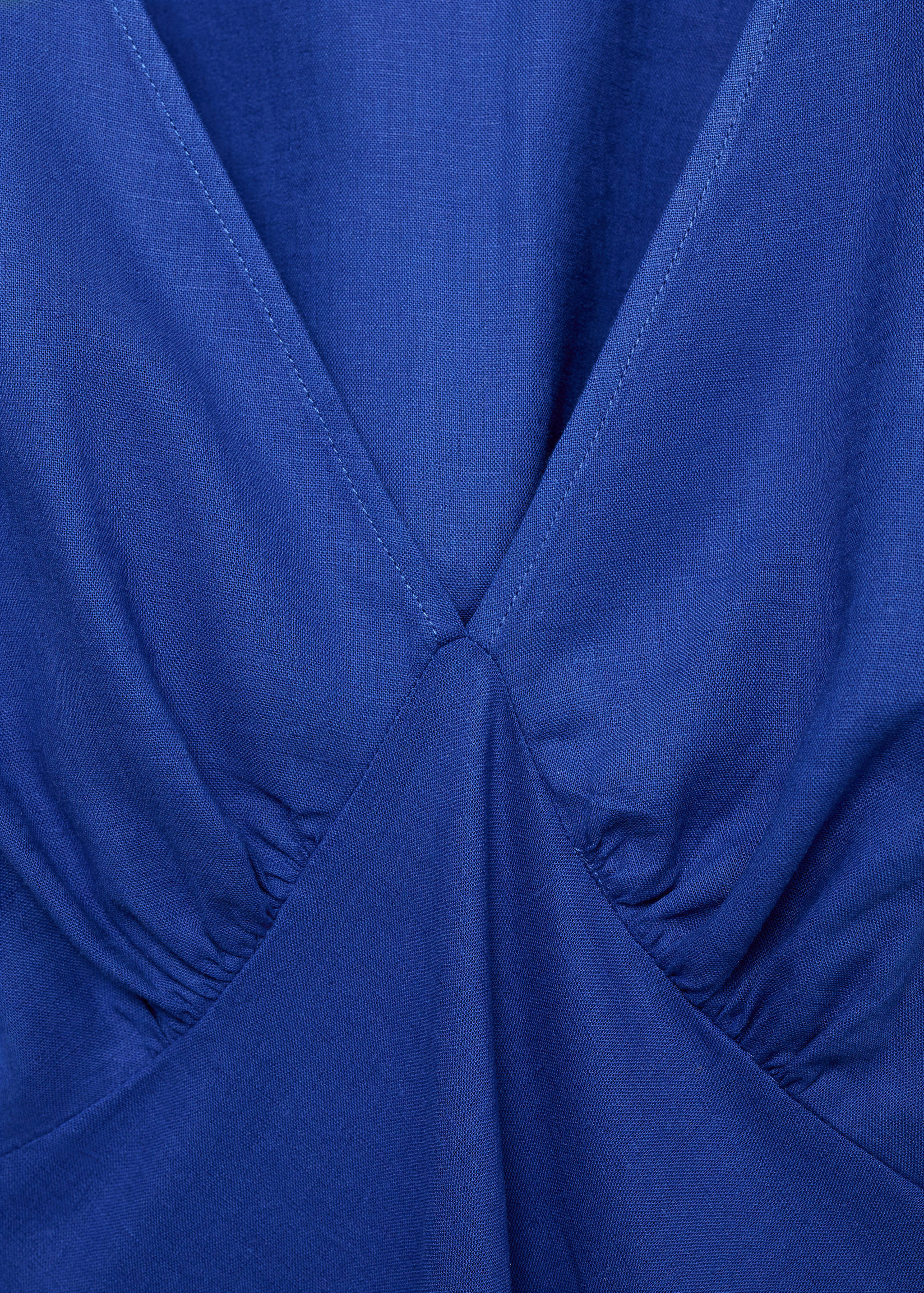 Floral linen-blend dress - Details of the article 8