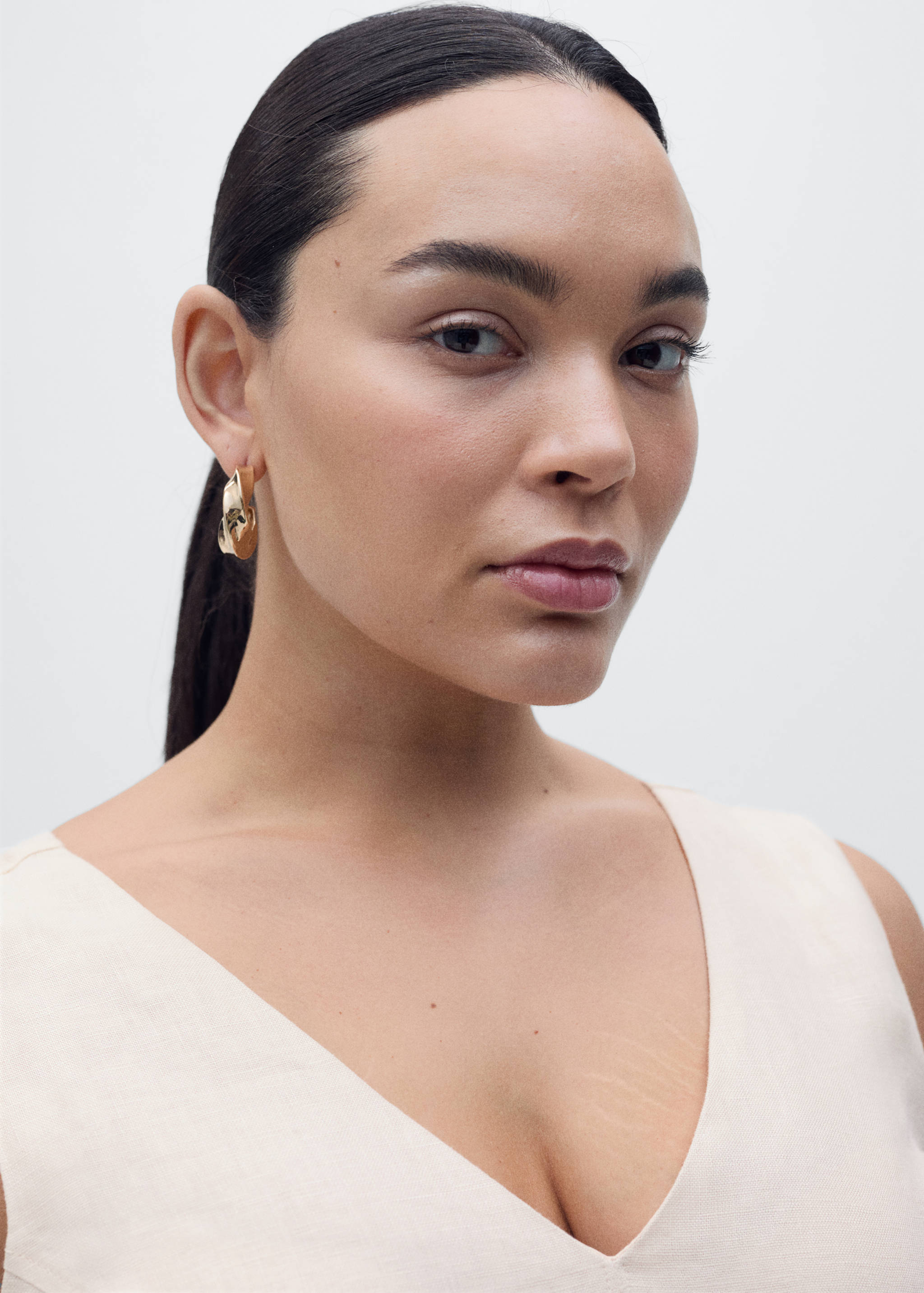 Belt linen dress - Details of the article 4