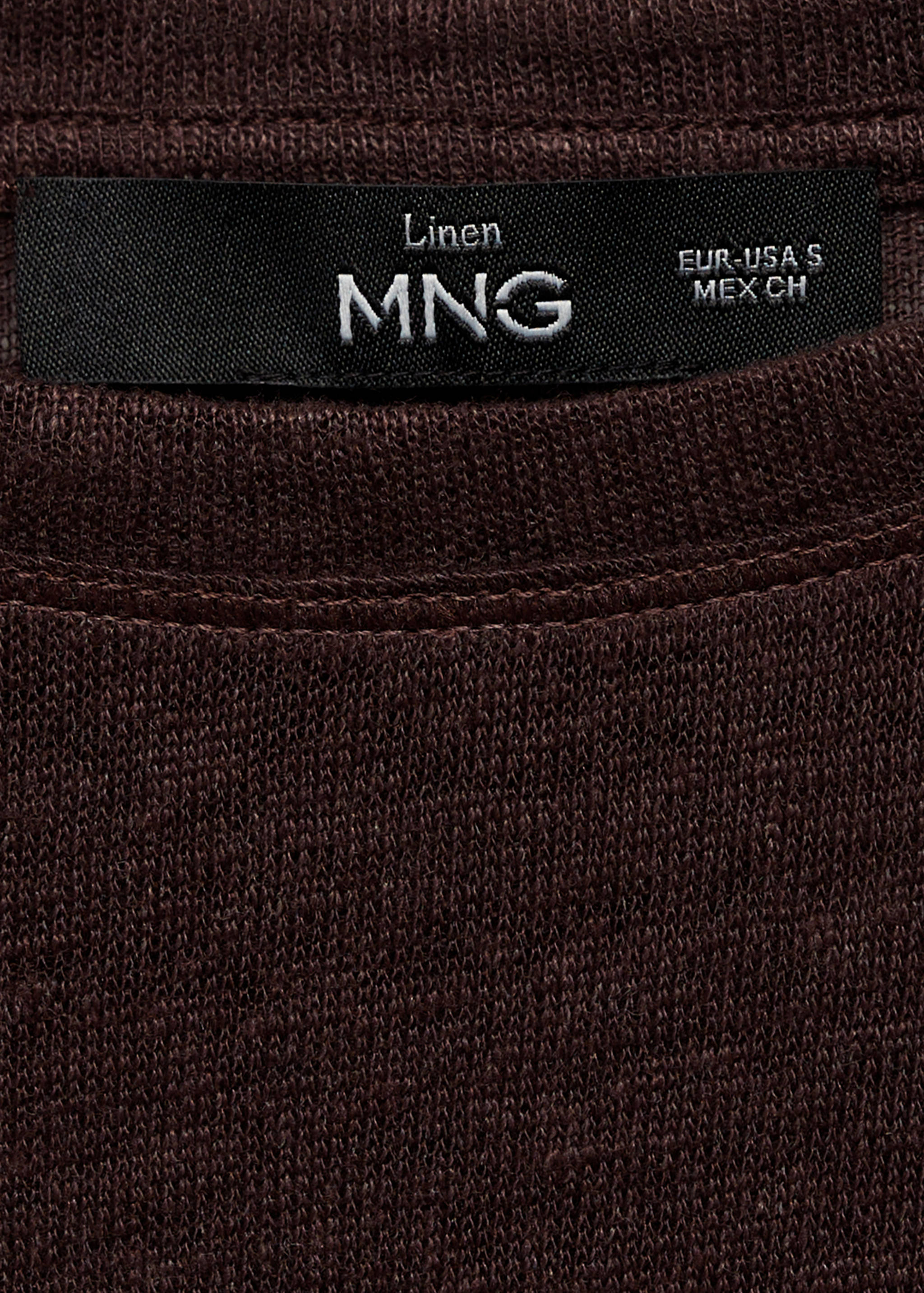 Short-sleeved linen t-shirt - Details of the article 8