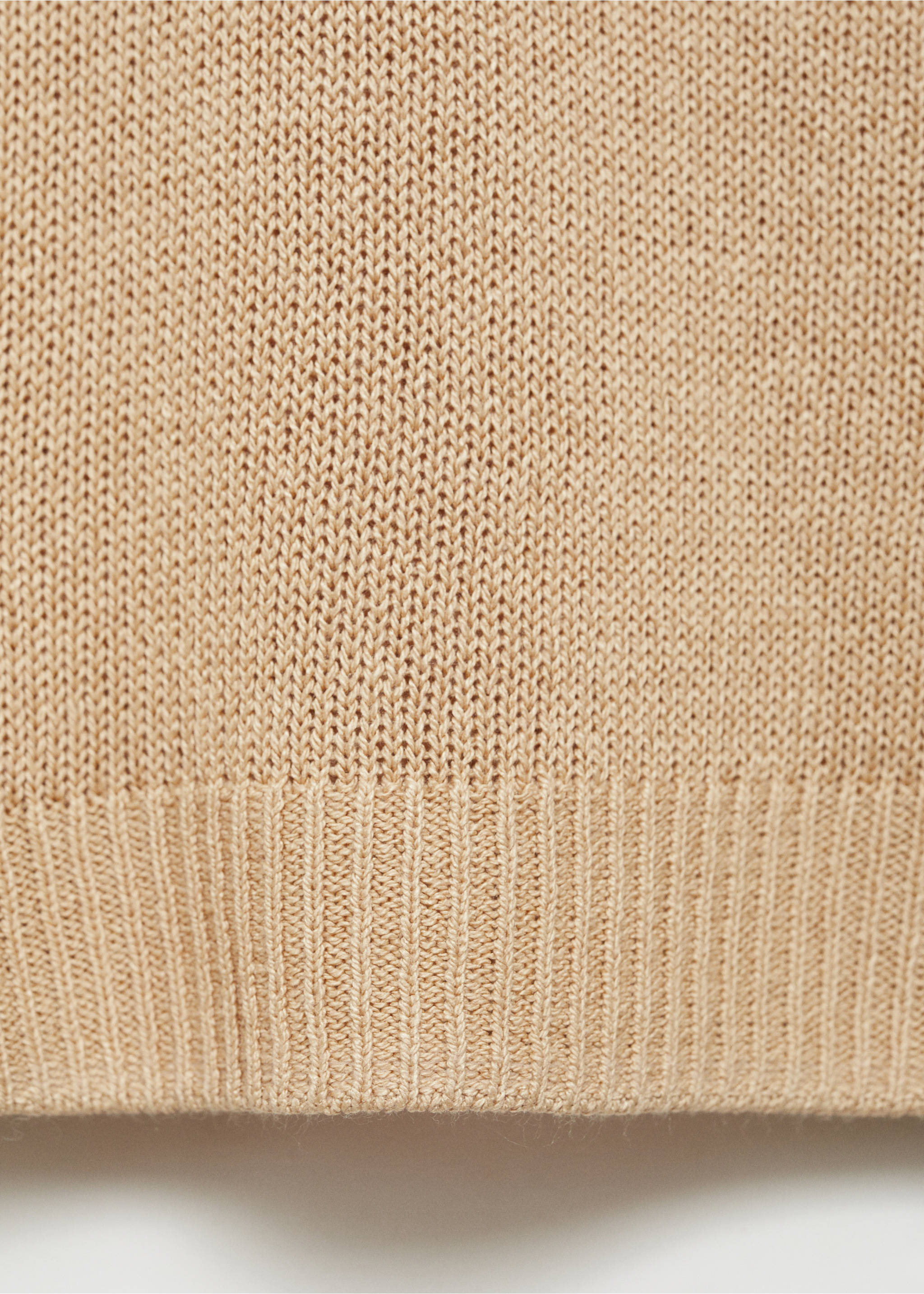 Linen-blend boat-neck sweater - Details of the article 8, Medium Brown. Ref: 87057168-00.