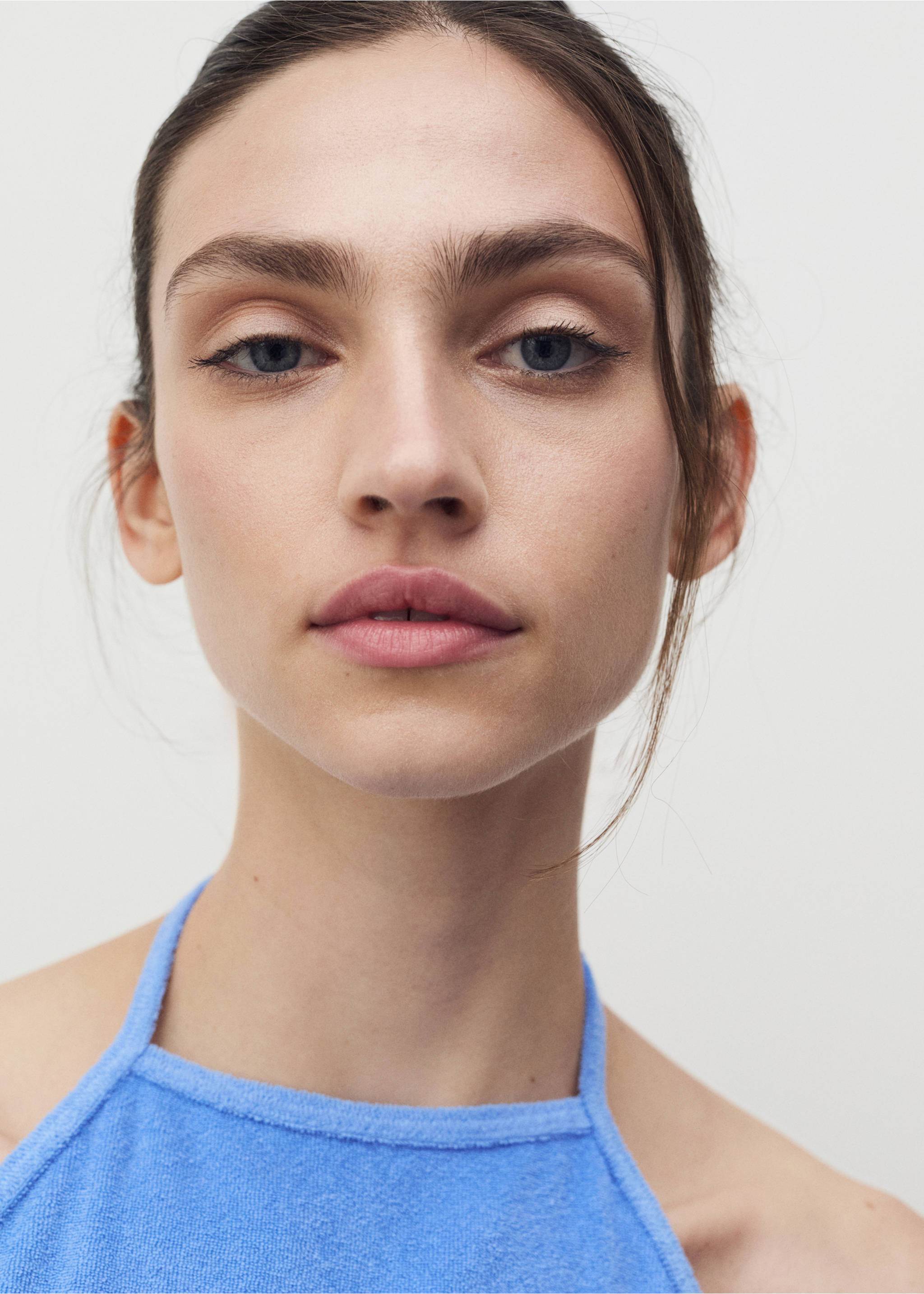 Top algodón rizo - Detalle del artículo 1, Azul. Ref: 87057169-00.