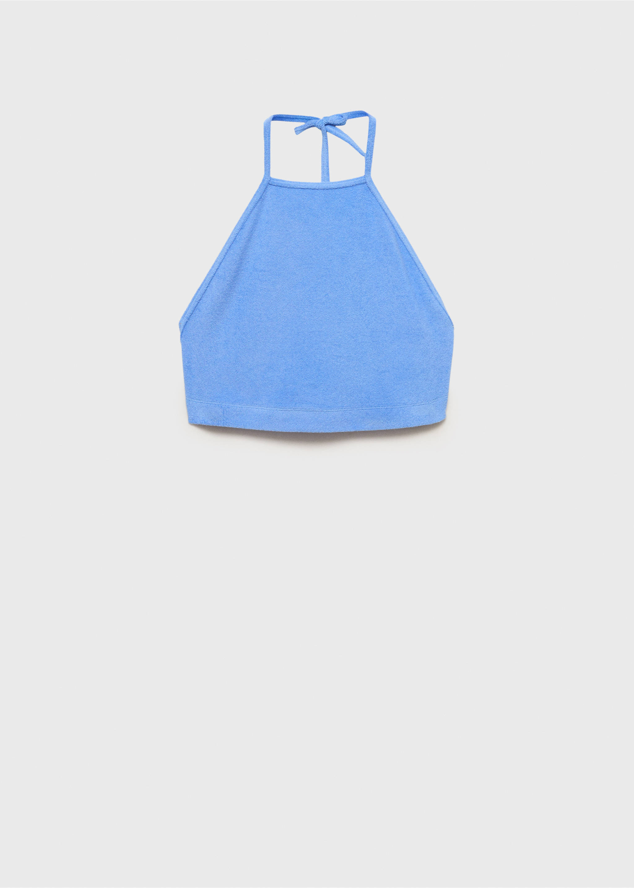 Terry cotton top - Article without model, Blue. Ref: 87057169-00.