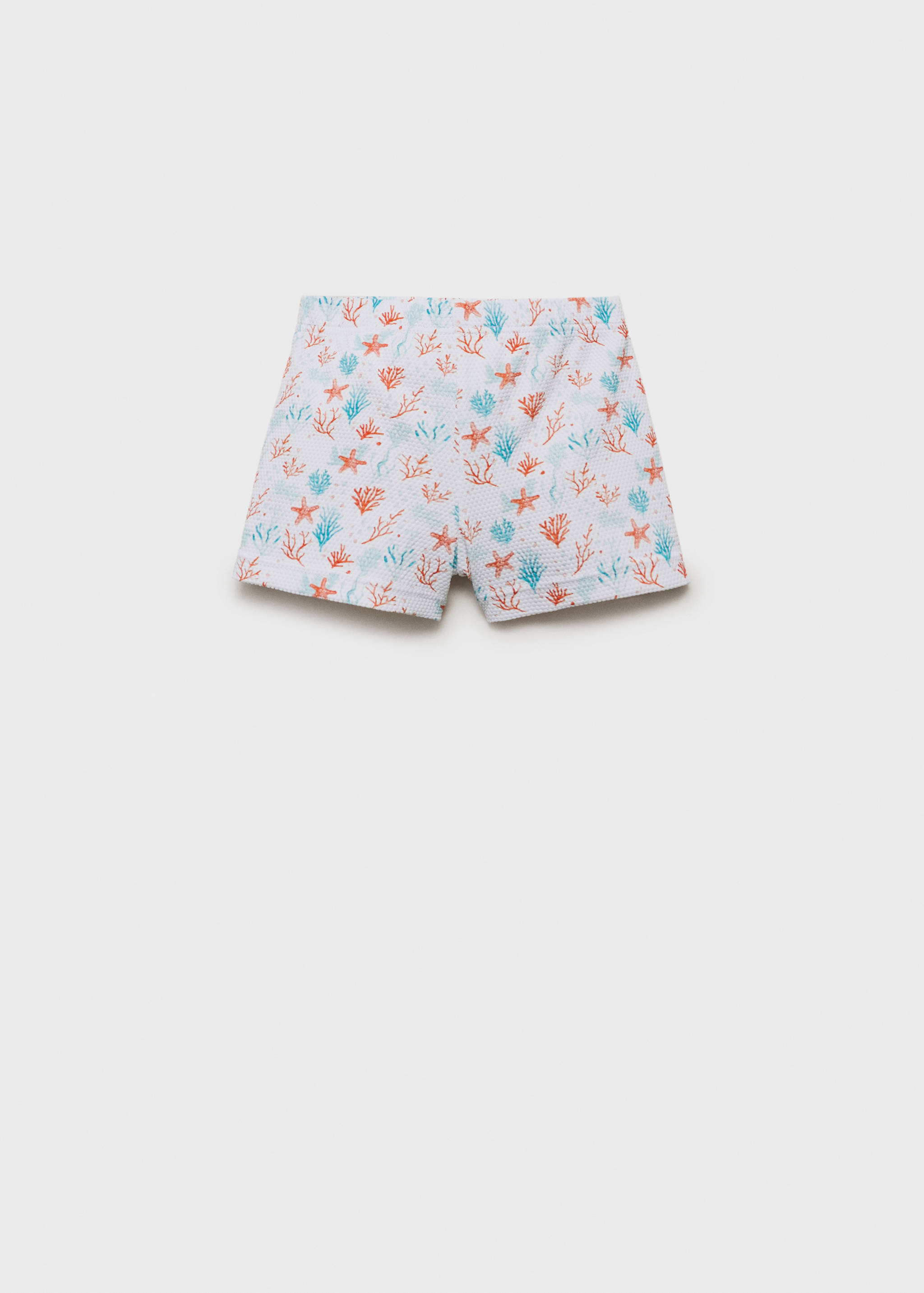 Textured printed swimsuit - Reverse of the article