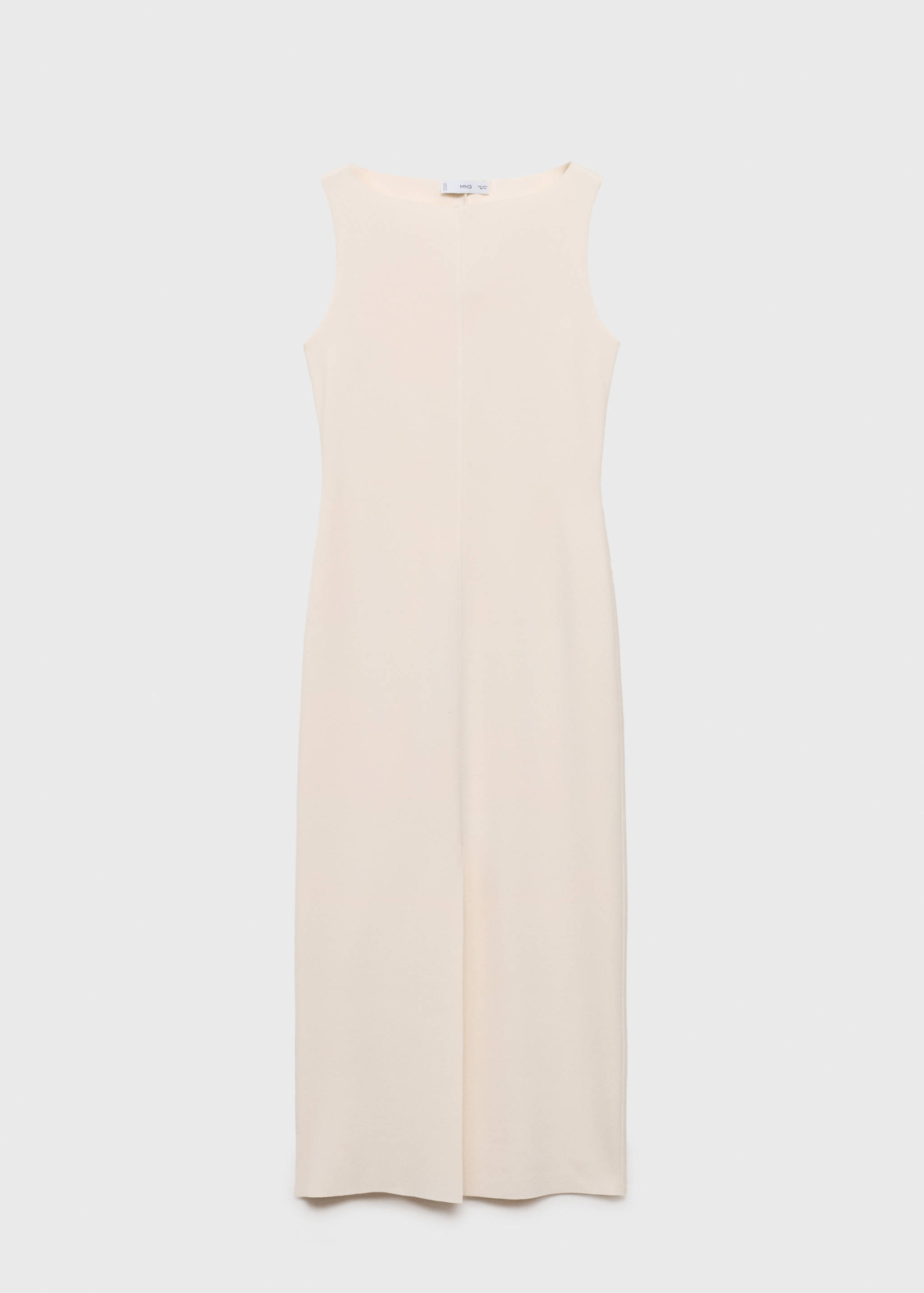 Boat-neck knitted dress - Article without model