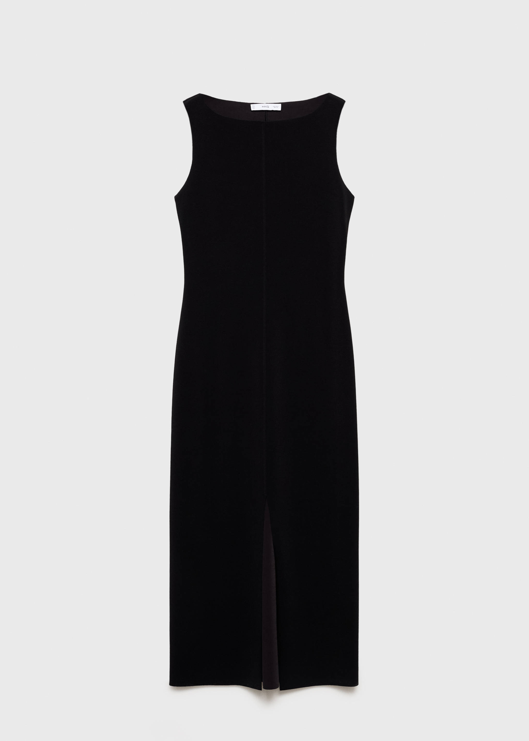 Boat-neck knitted dress - Article without model