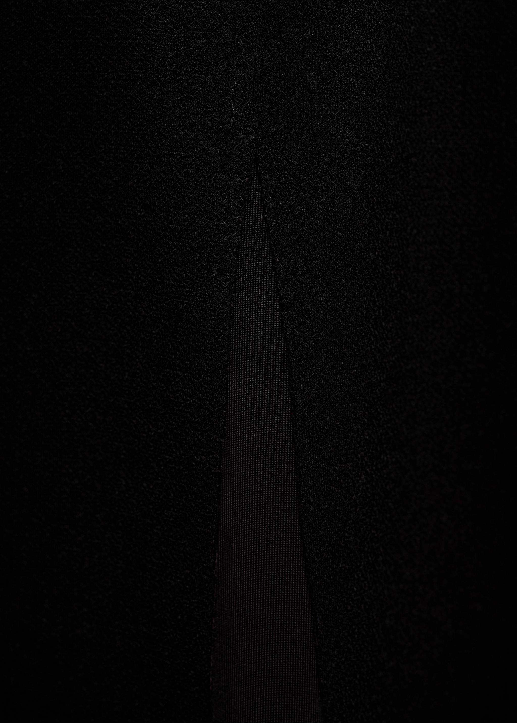 Boat-neck knitted dress - Details of the article 0, Black. Ref: 87057180-00.