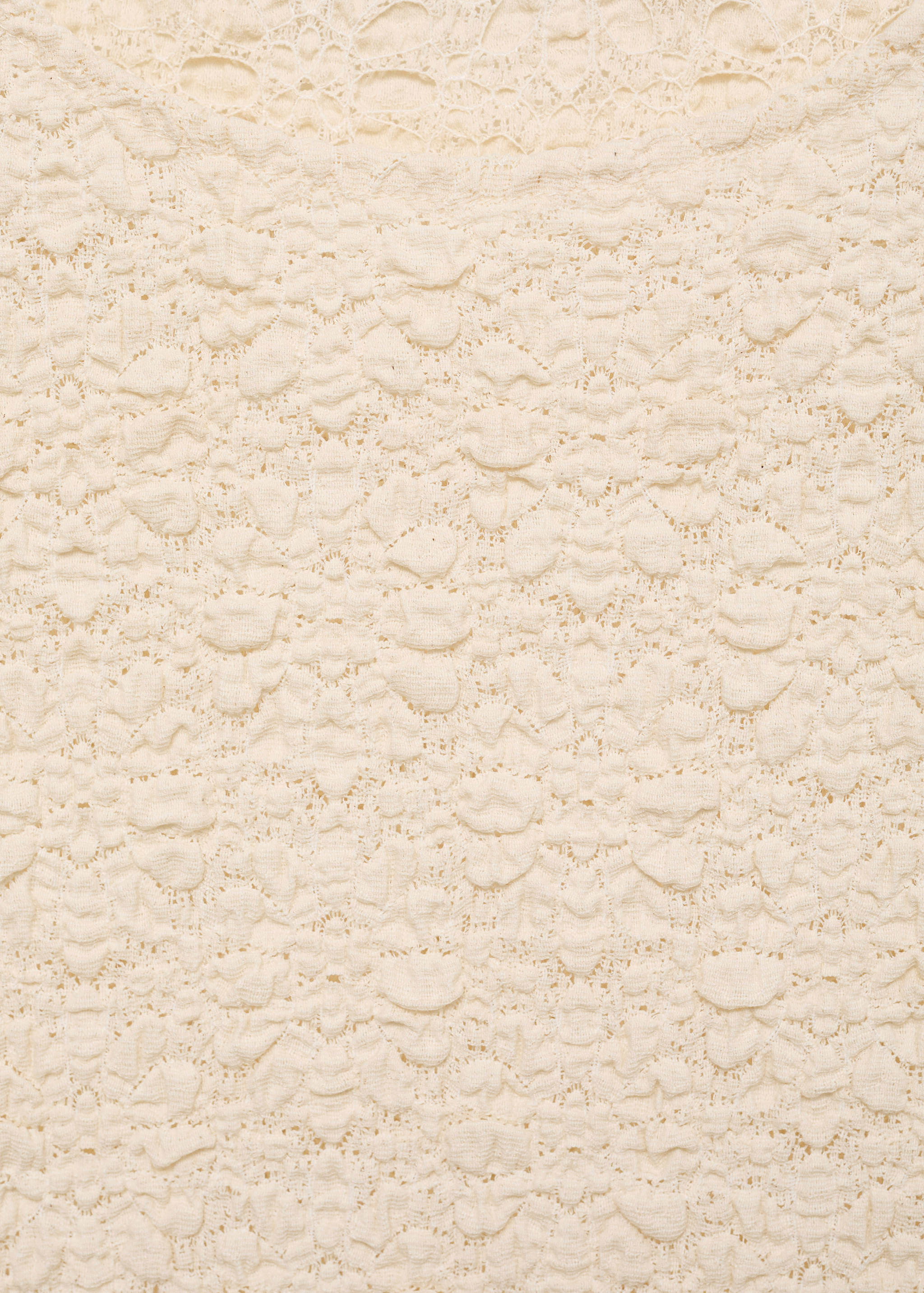 Textured cotton-blend t-shirt - Details of the article 8