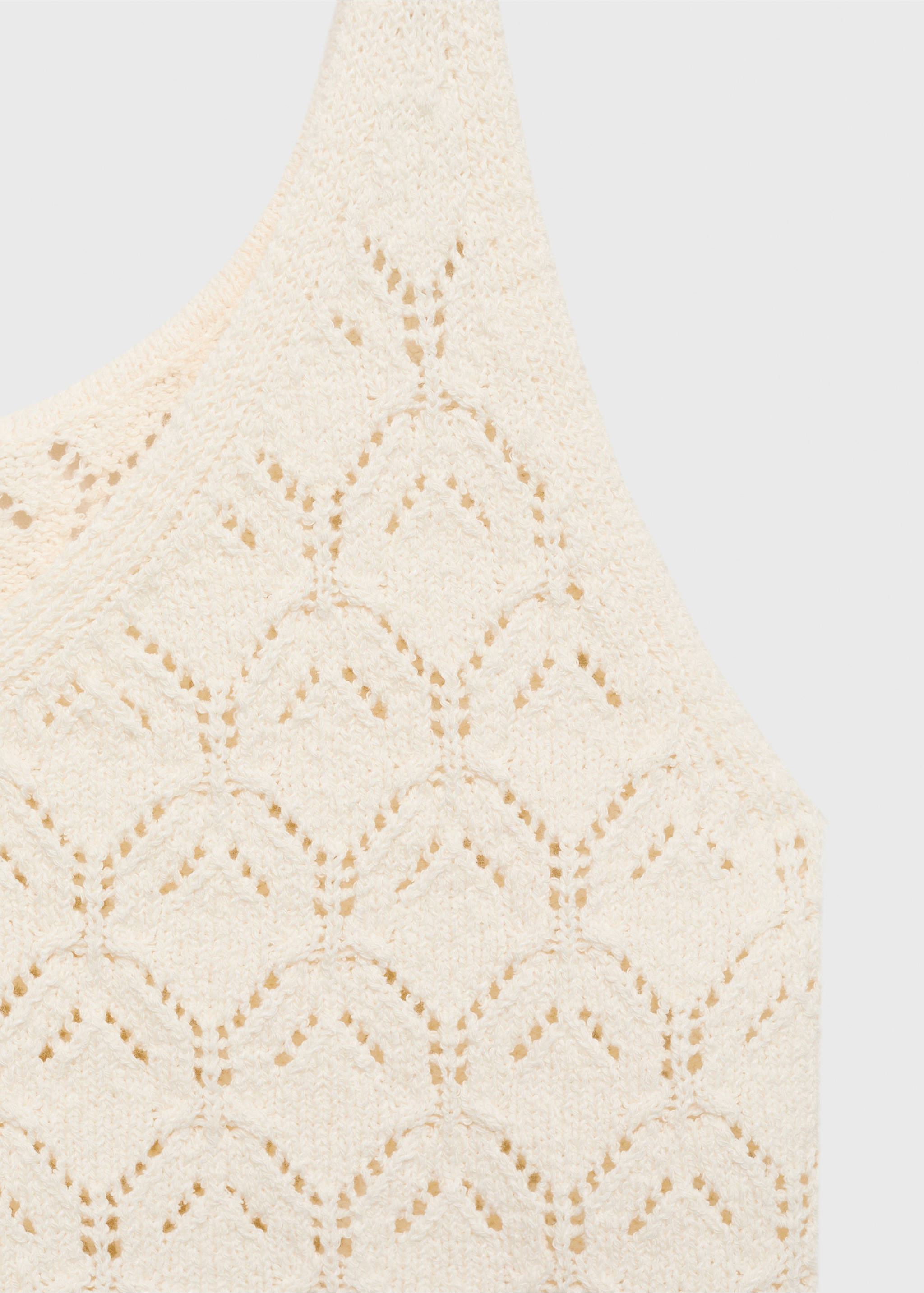 Top punto detalles calados - Detalle del artículo 8, Crudo. Ref: 87057182-00.