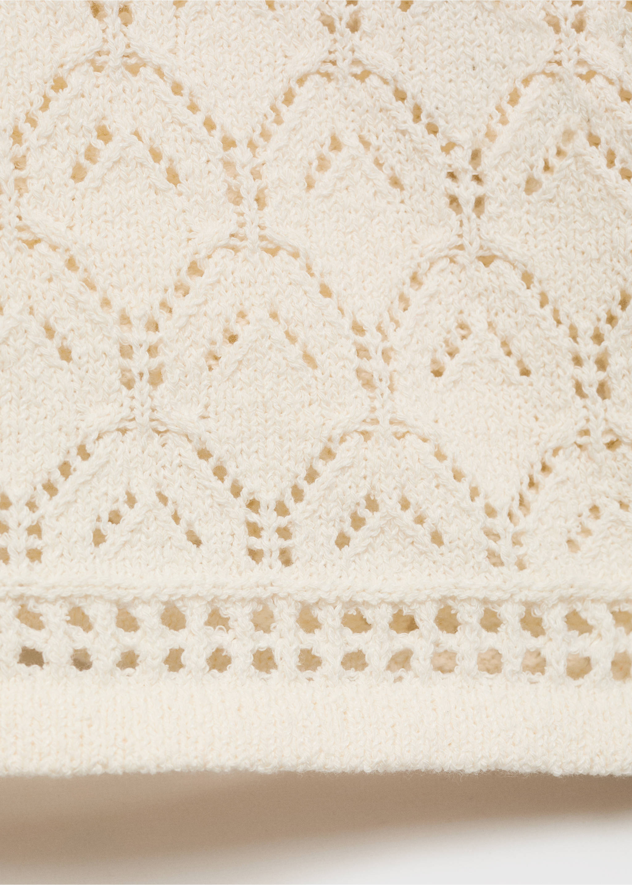 Top punto detalles calados - Detalle del artículo 0, Crudo. Ref: 87057182-00.