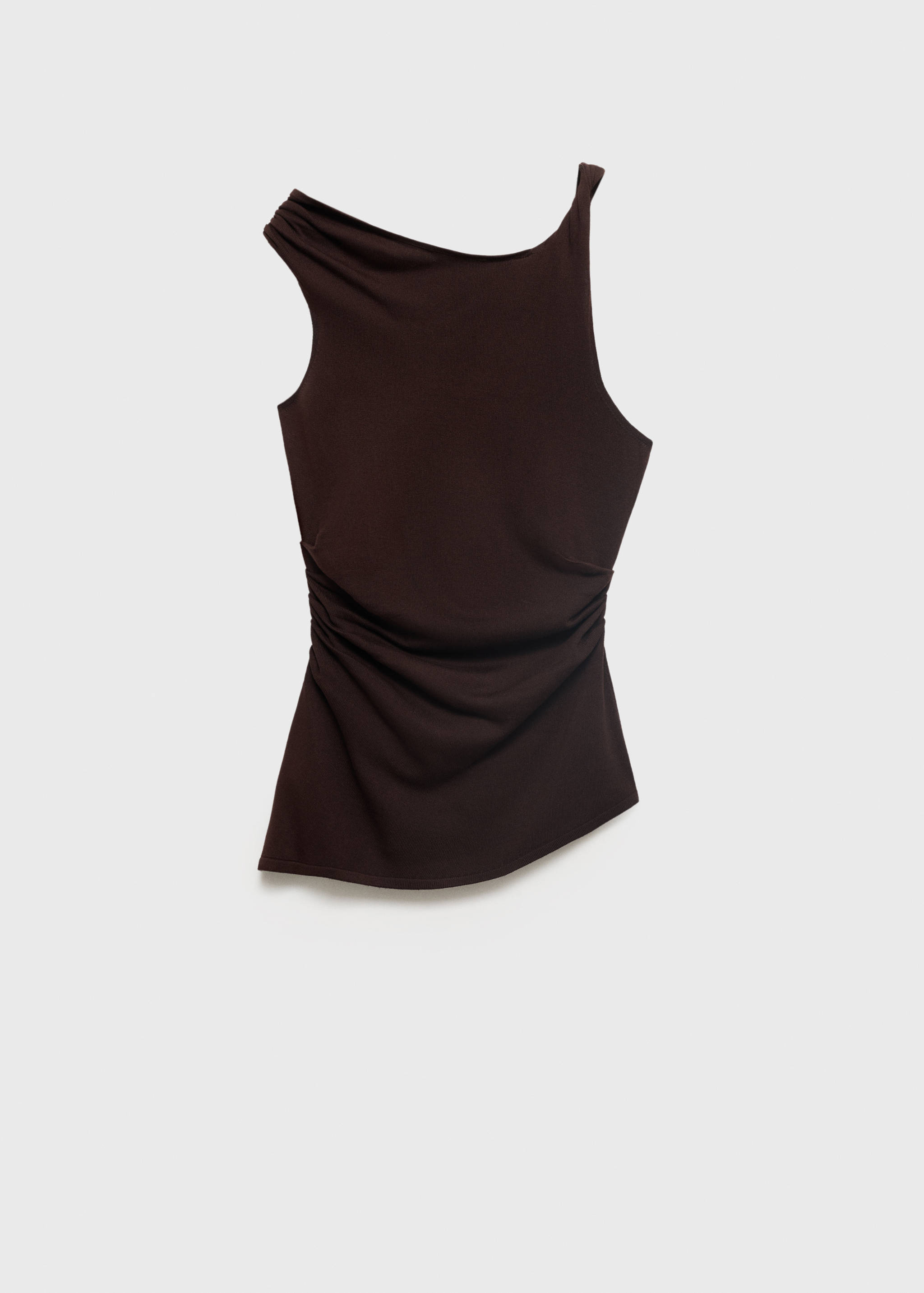 Asymmetrical fine-knit top - Article without model