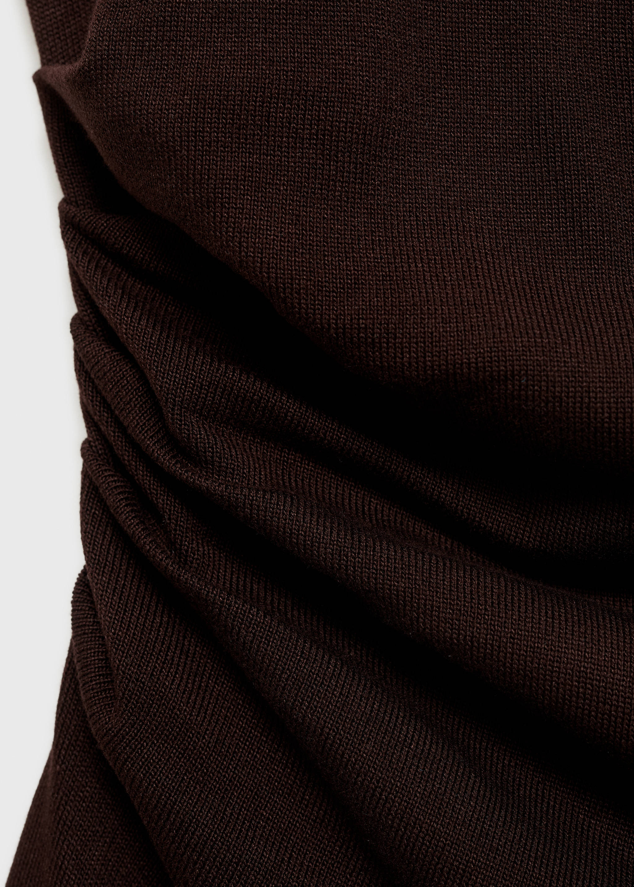 Asymmetrical fine-knit top - Details of the article 0