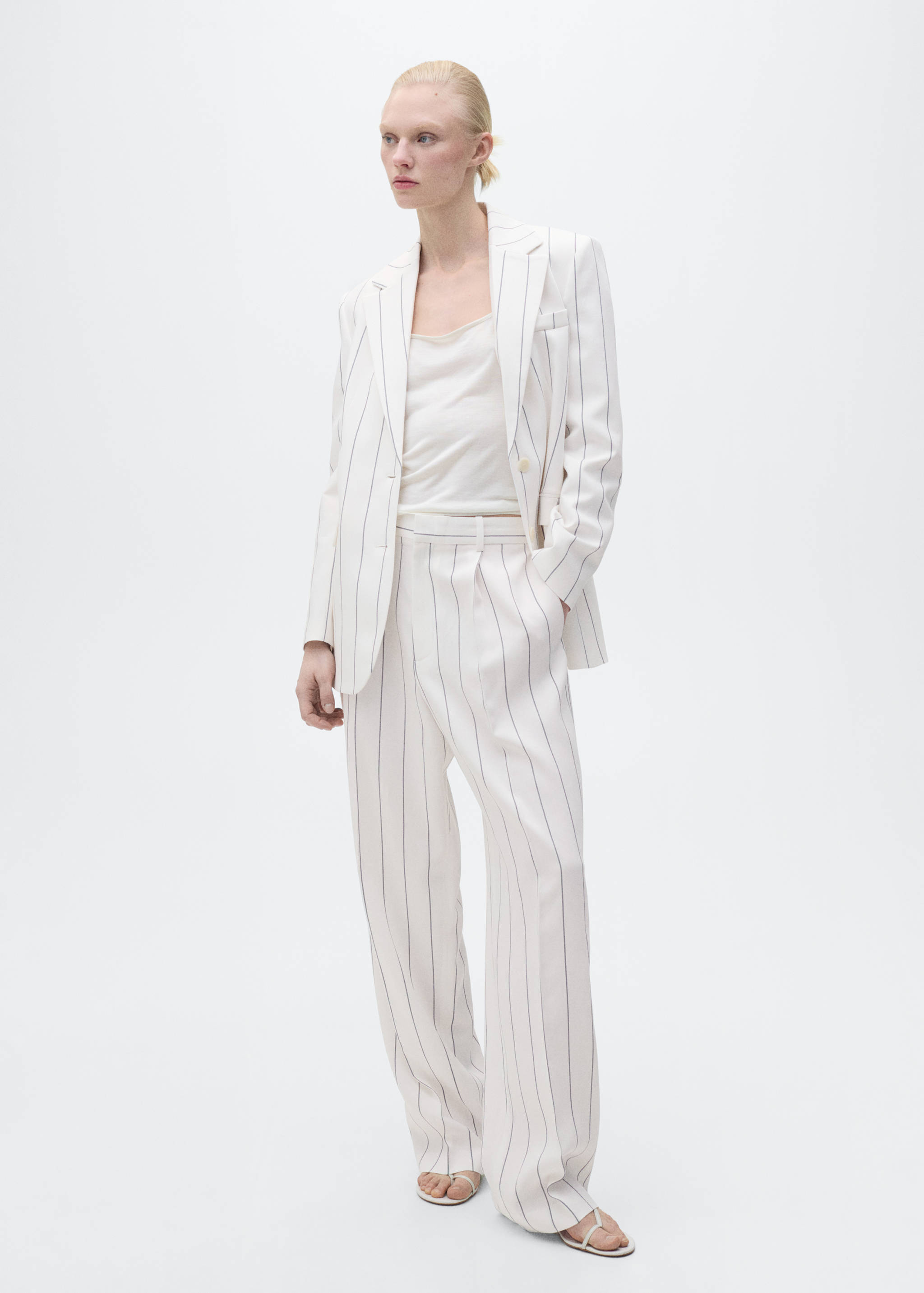 Striped suit trousers - General plane