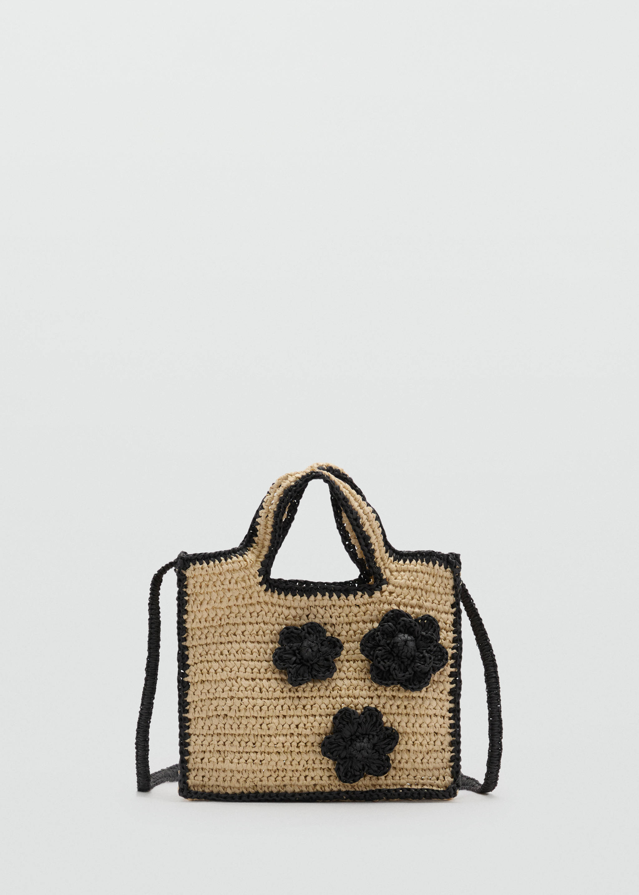 Bolso flores efecto rafia - Artículo sin modelo