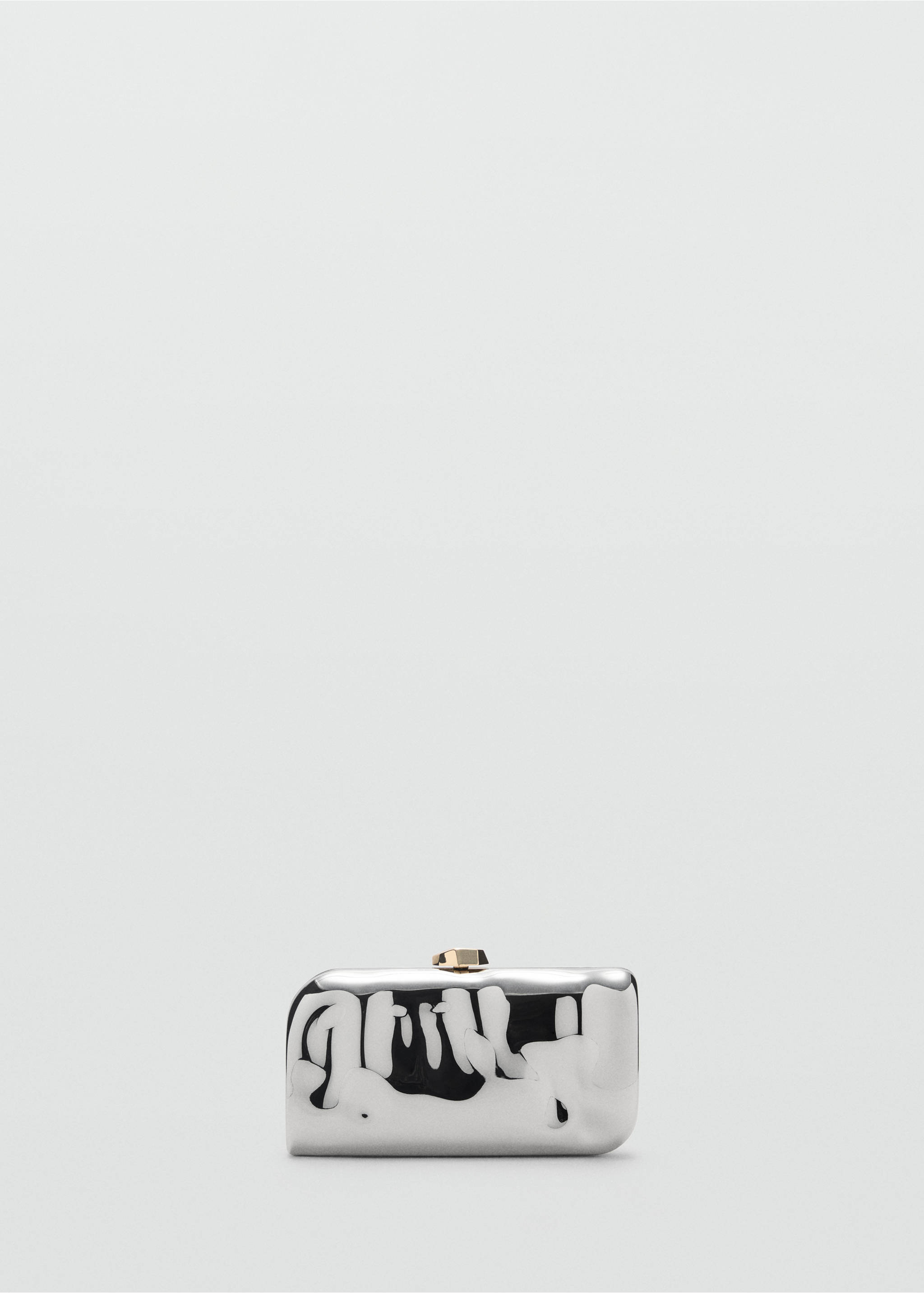 Clutch mit Kettenhenkel - Artikel ohne Model, Silber. Ref: 87057674-00.